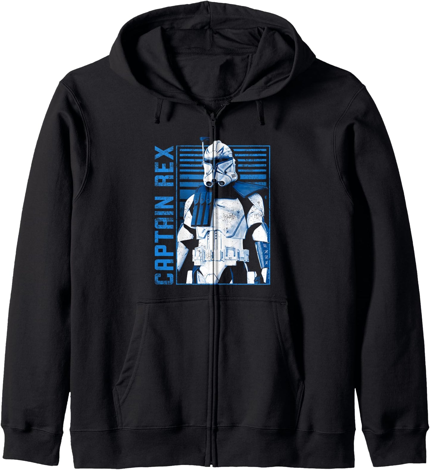 Star Wars: Ahsoka Captain Rex Vintage Rebel Fighter Poster Zip Hoodie
