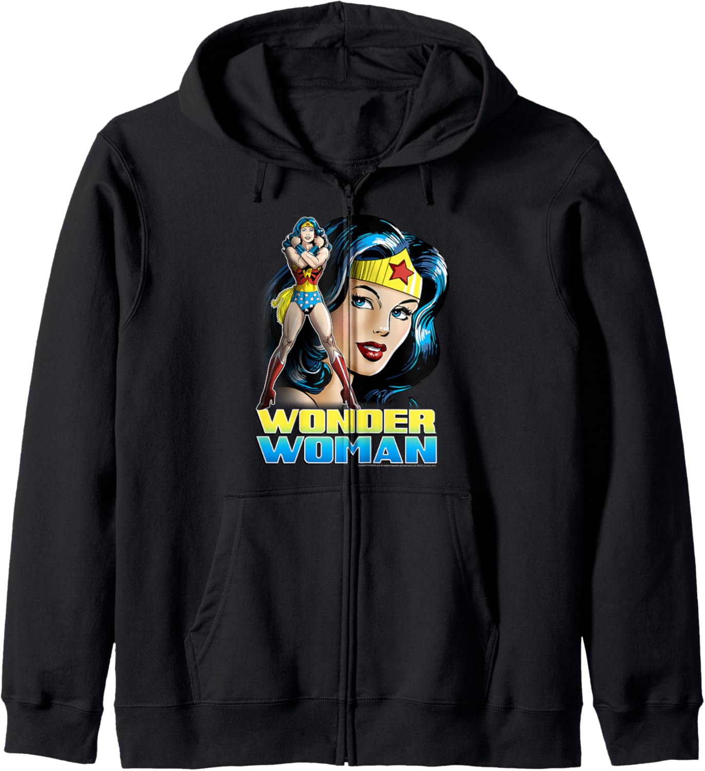 DC Comics Wonder Woman Classic Portrait Zip Hoodie