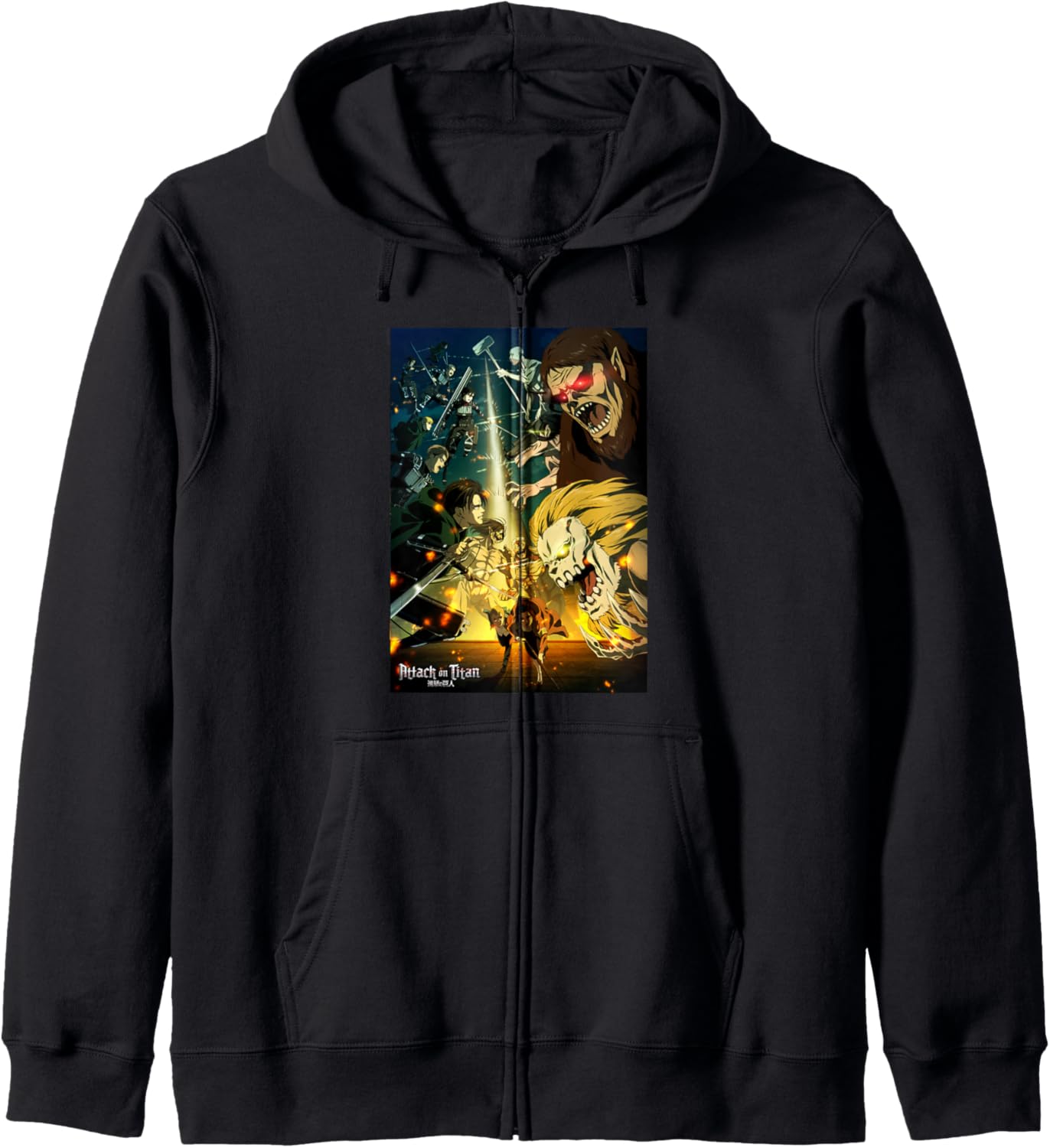 Attack on Titan Season 4 Final Season Poster Anime Zip Hoodie