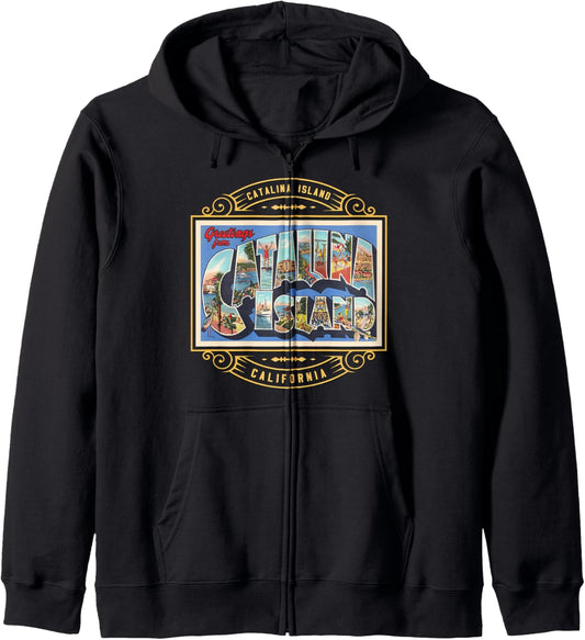 Catalina Island California Zip Hoodie