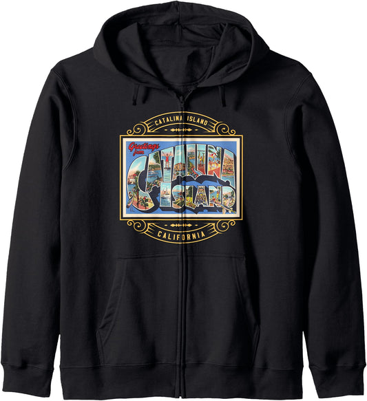 Catalina Island California Zip Hoodie
