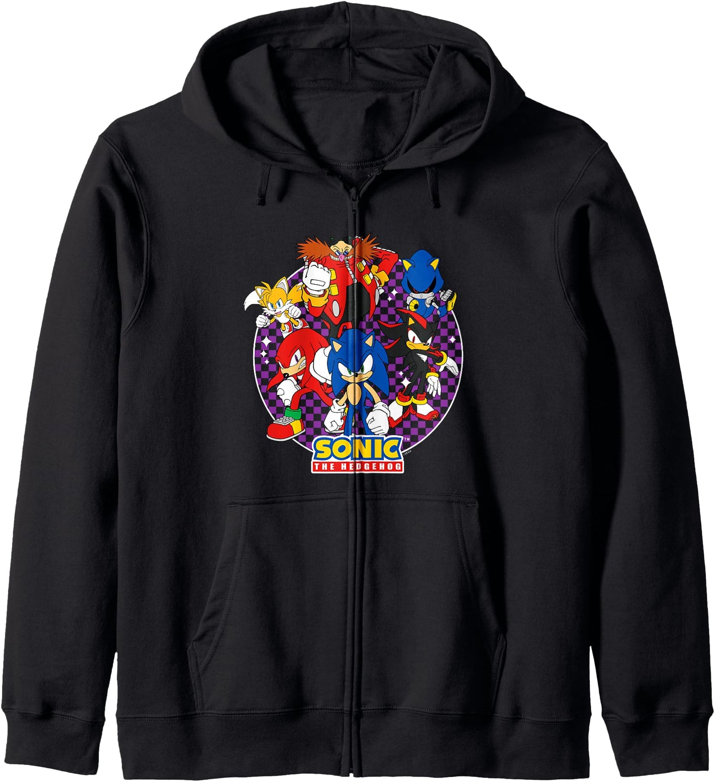 Sonic The Hedgehog Heroes & Villains Epic Portrait Zip Hoodie