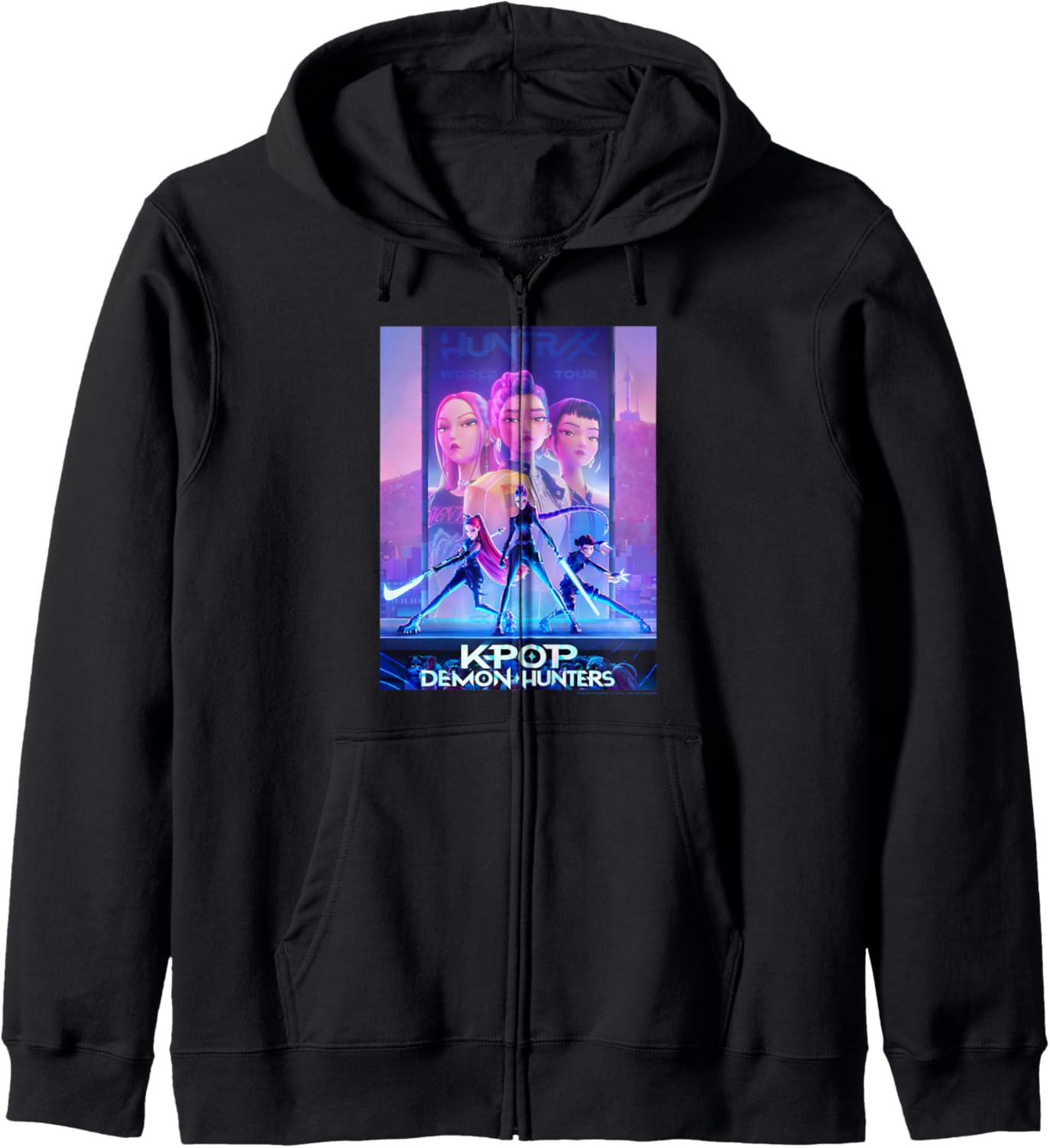 KPop Demon Hunters Halloween Movie Poster Zip Hoodie