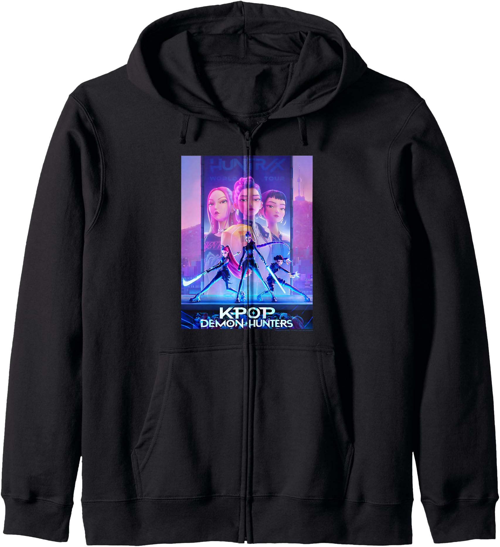 KPop Demon Hunters Halloween Movie Poster Zip Hoodie