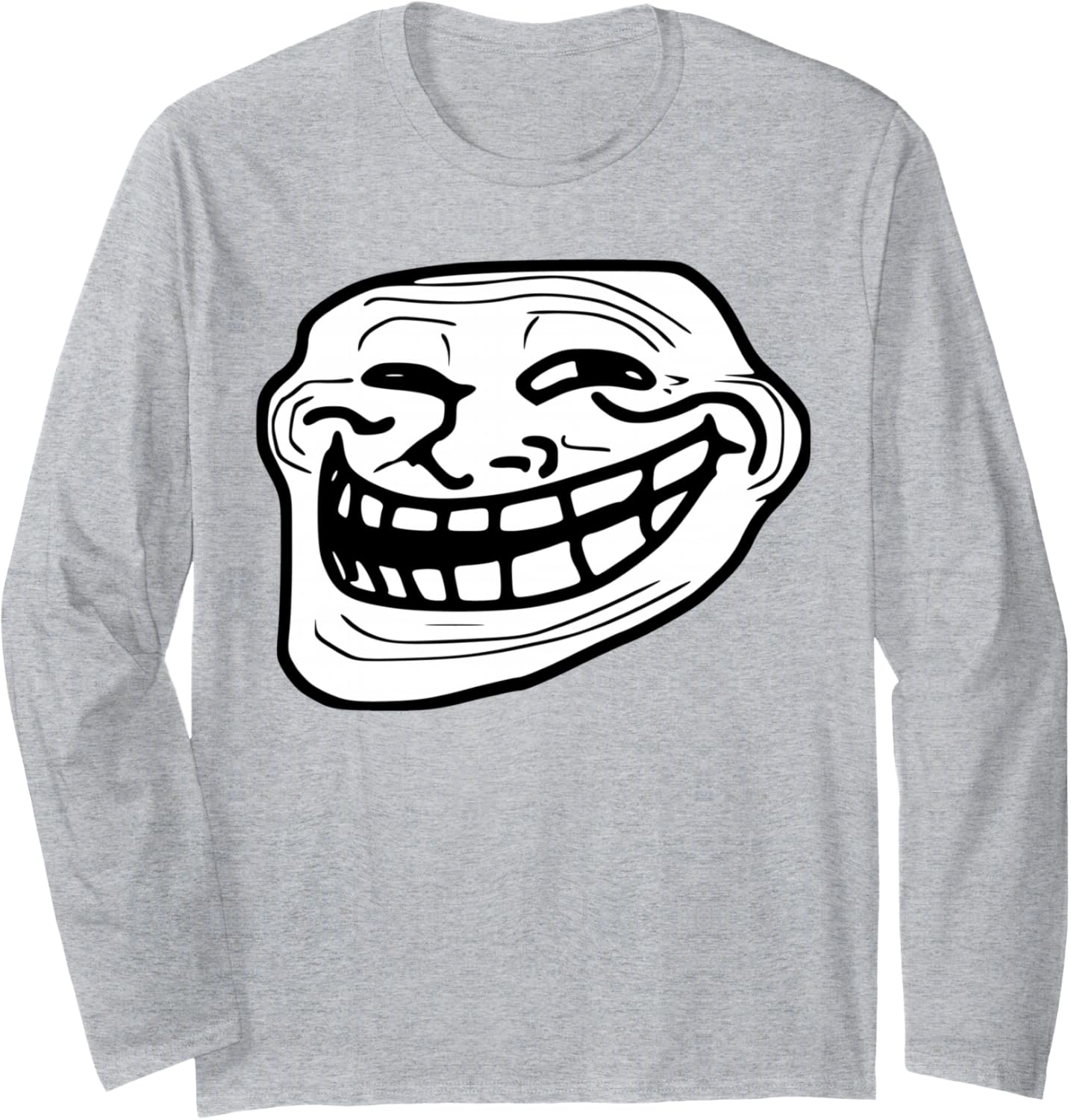 Troll Face Meme Funny Dank Meme Troll Face Long Sleeve