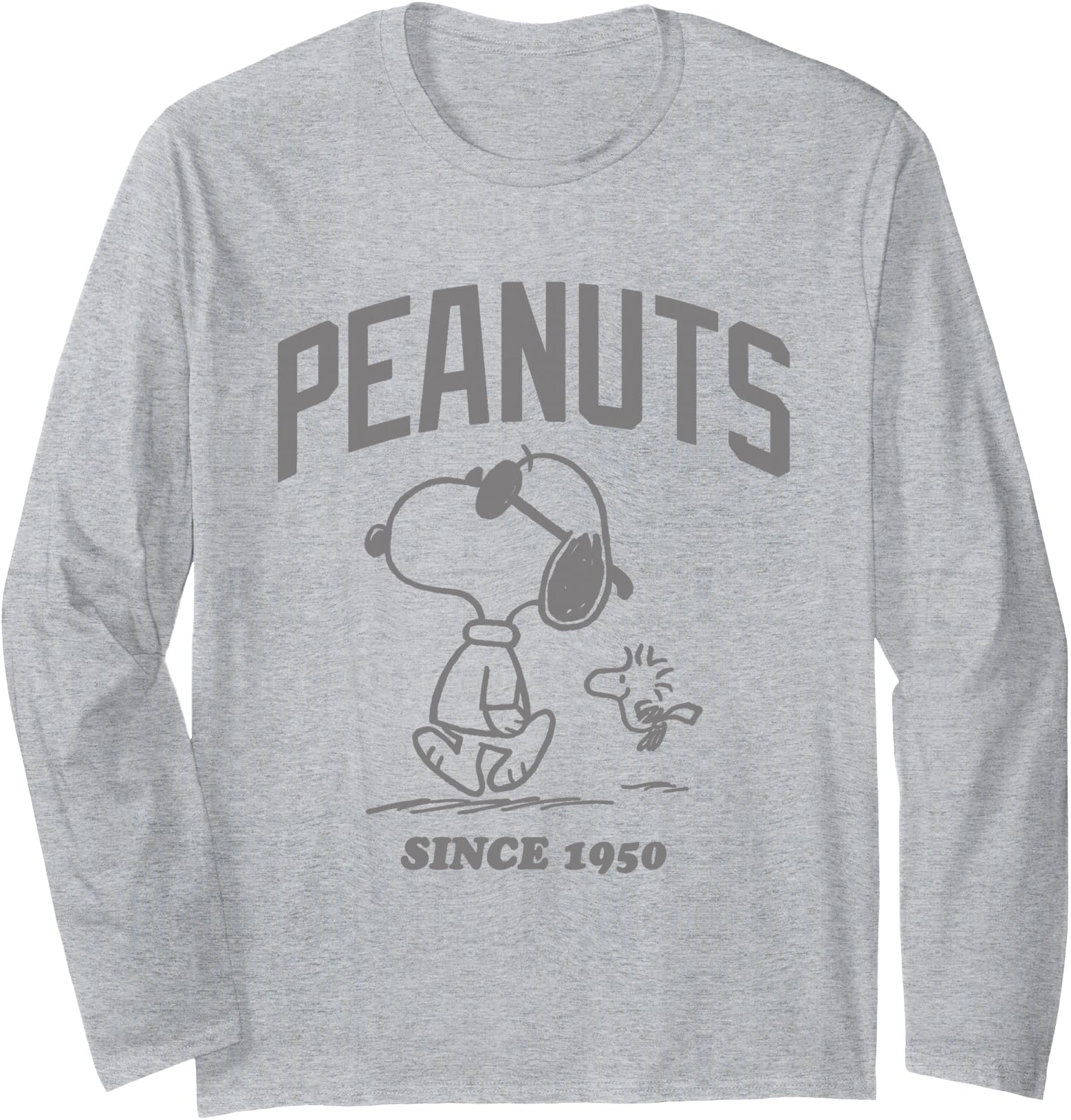 Peanuts Snoopy And Woodstock Outline Since 1950 Long Sleeve