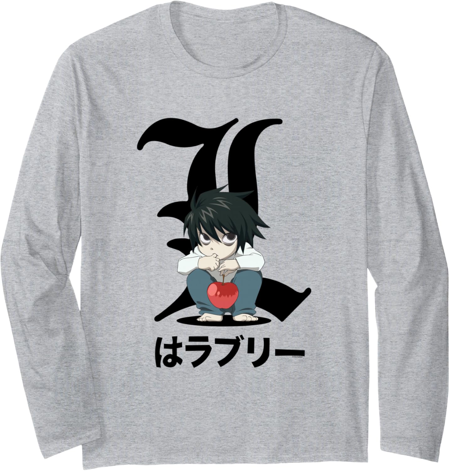 Death Note Crouching Chibi L Anime Long Sleeve