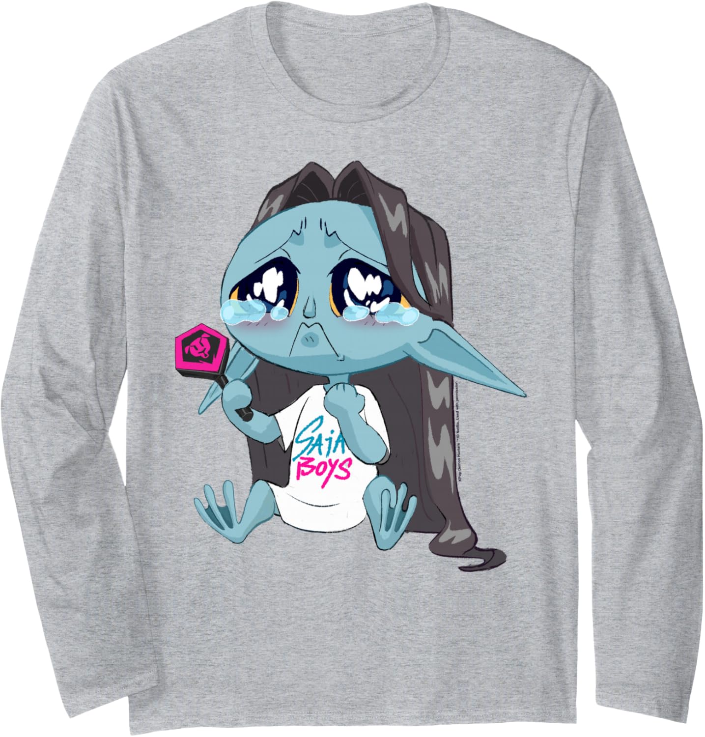 Kpop Demon Hunters Halloween Chibi Crying Saja Boys Demon Long Sleeve