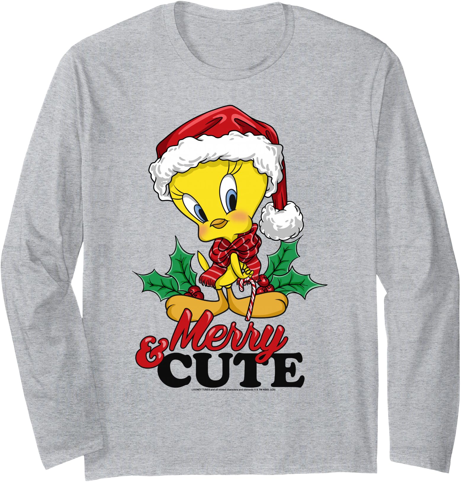 Looney Tunes Christmas Tweety Bird Merry & Cute Long Sleeve