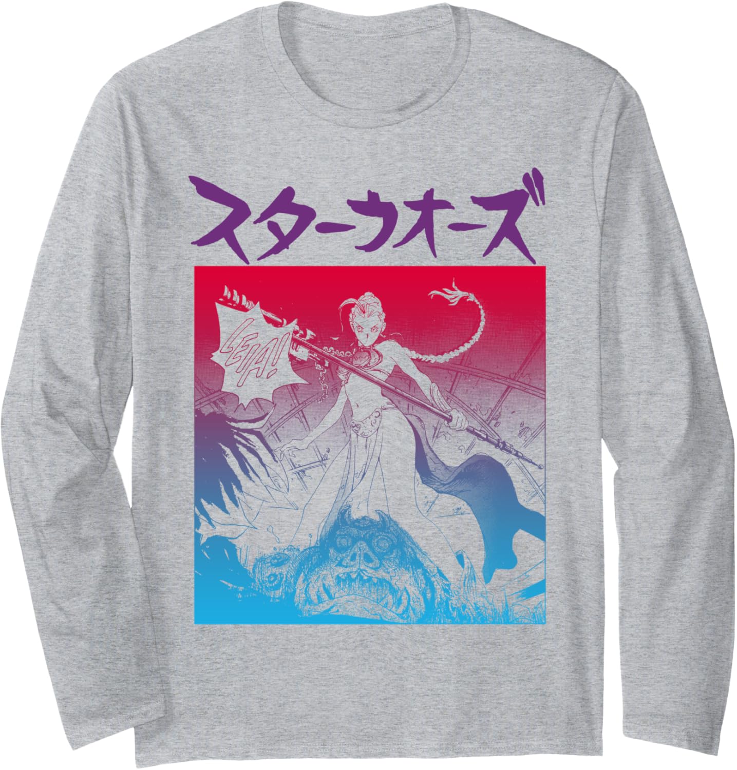 Star Wars Princess Leia Anime Style Portrait Long Sleeve
