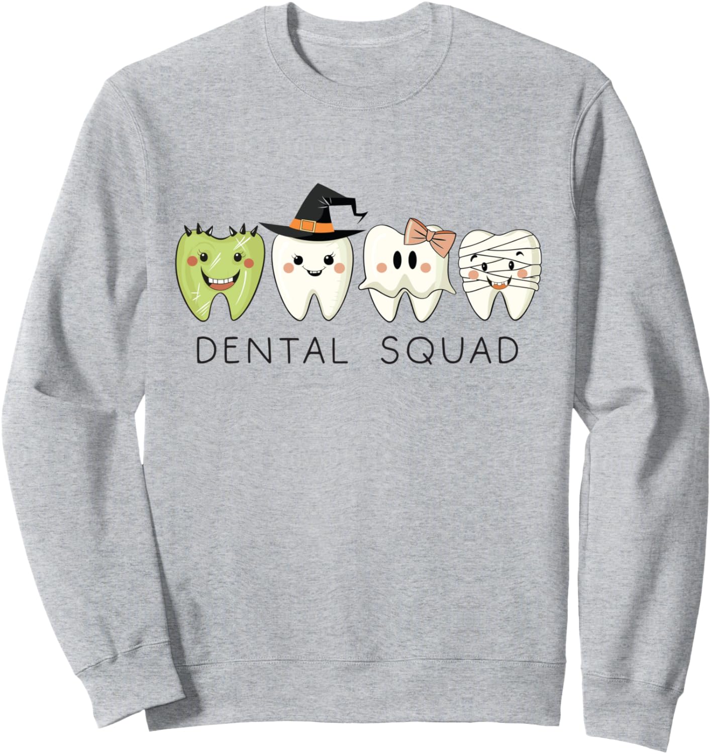 Dental Squad Halloween Dentist Dental Hygiene Cute Teeth Sweatshirt