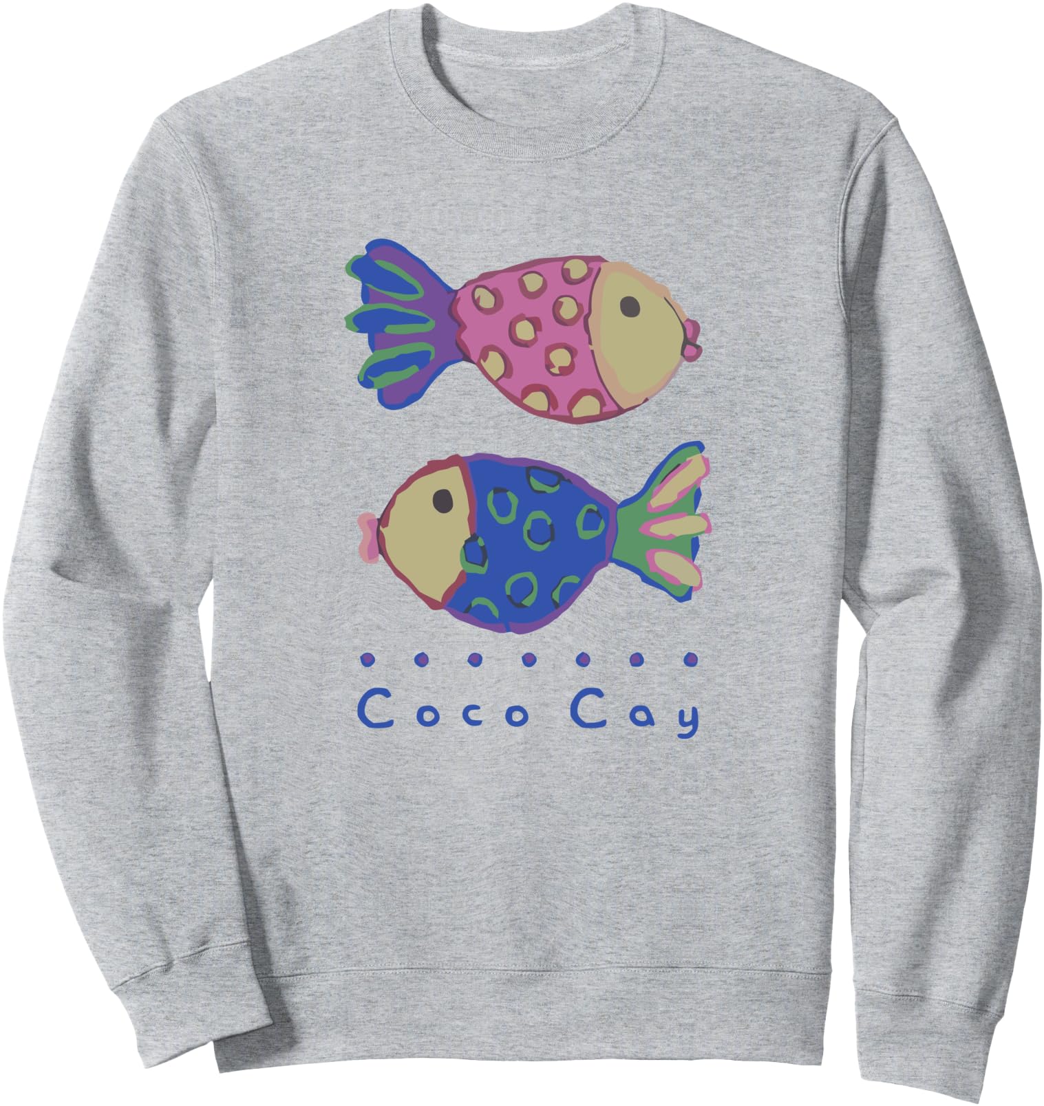 Coco Cay Bahamas Beach Fish Art Souvenirs Sweatshirt