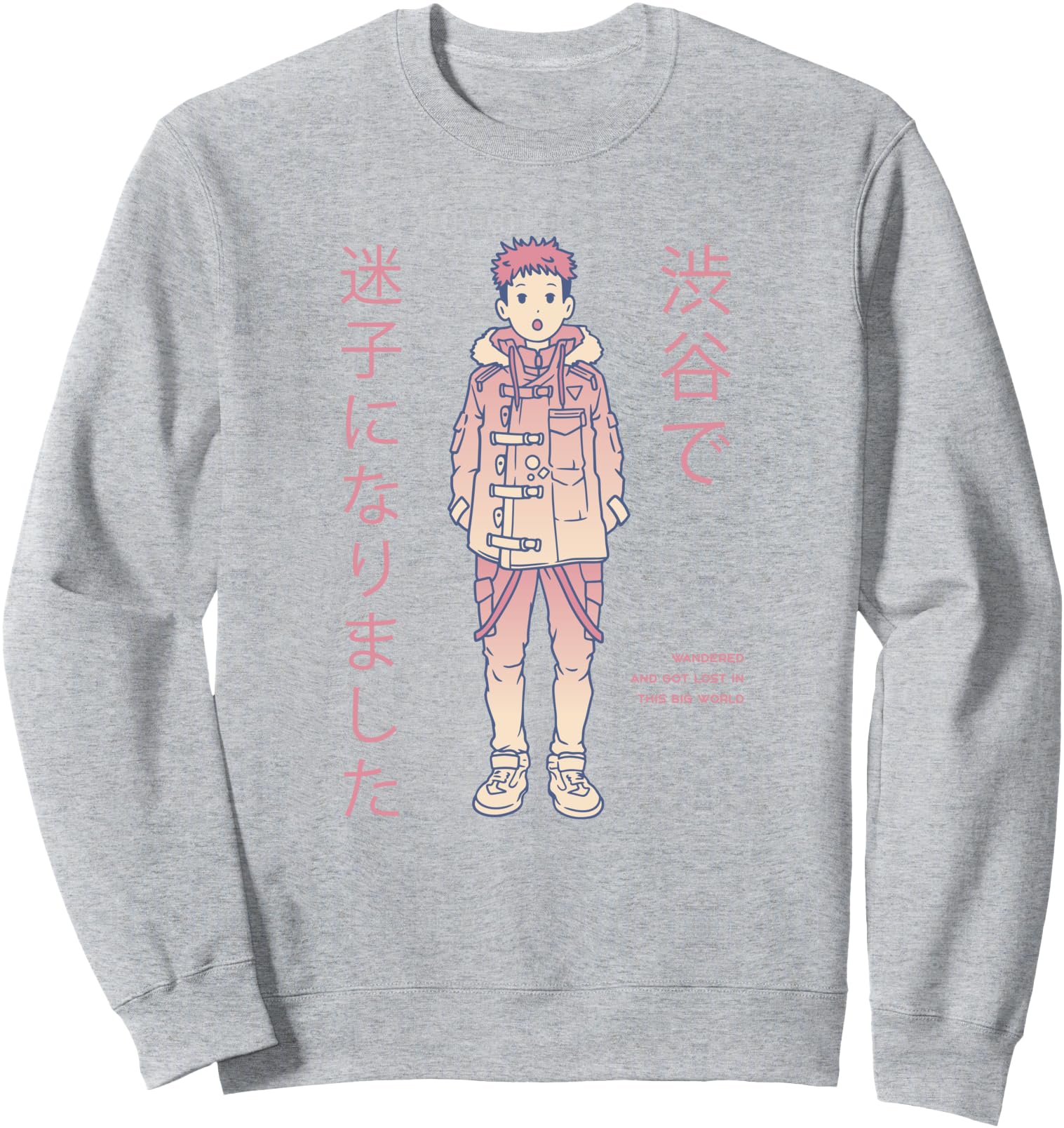 Boy Pastel Anime World Japan Japanese Lost Sweatshirt