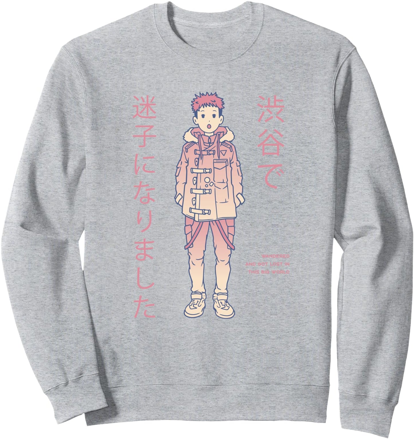 Boy Pastel Anime World Japan Japanese Lost Sweatshirt