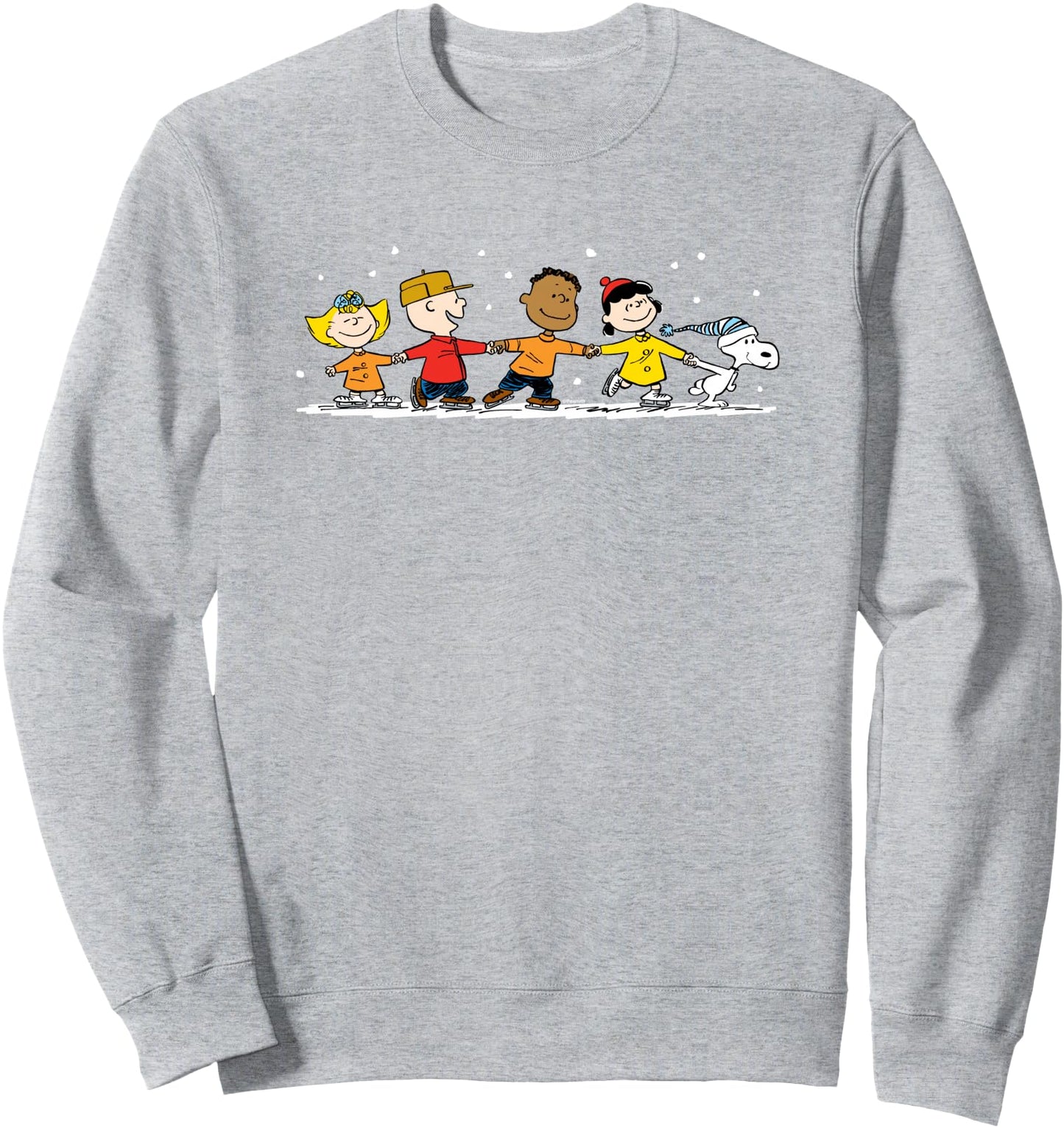 Peanuts - Snoopy Lucy Franklin Charlie Lucy Ice Skating Sweatshirt