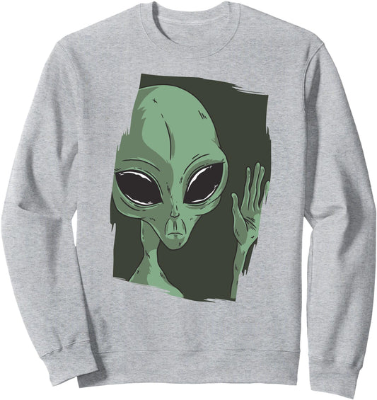 Alien Waving T-Shirt I Aliens Greetings UFO Sweatshirt