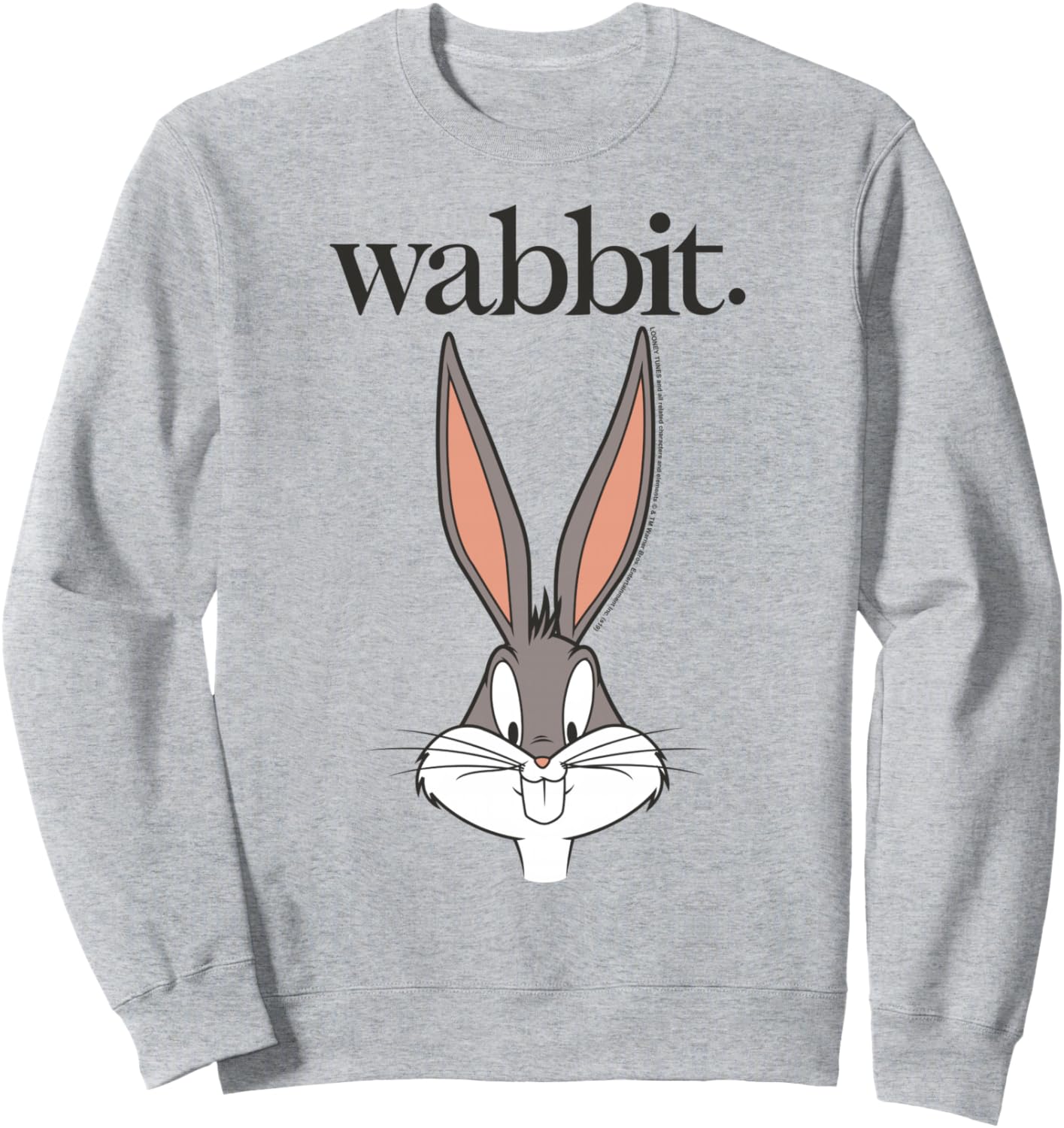 Looney Tunes Bugs Bunny Wabbit Big Face Sweatshirt