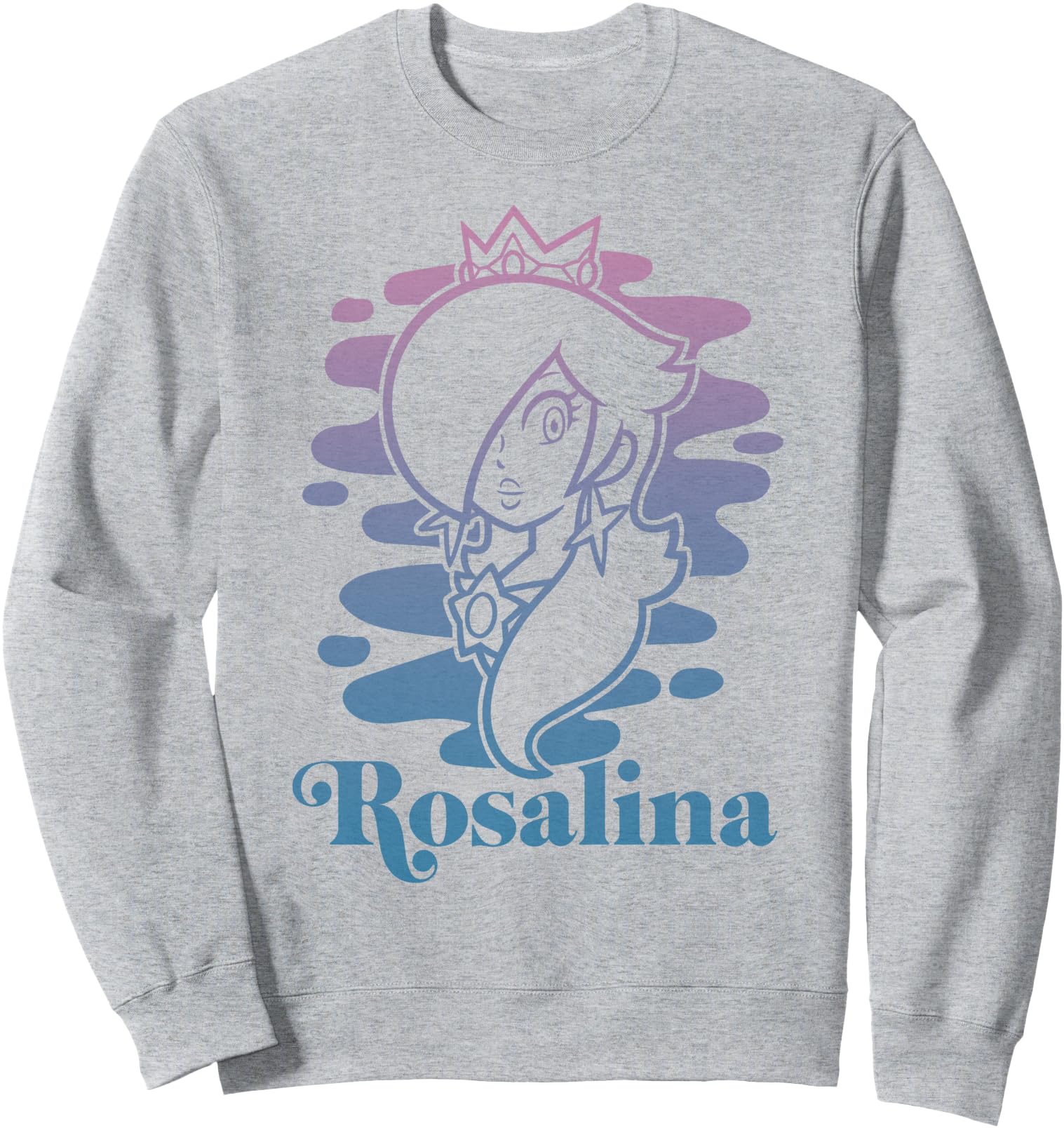 Super Mario Rosalina Gradient Outline Portrait Sweatshirt