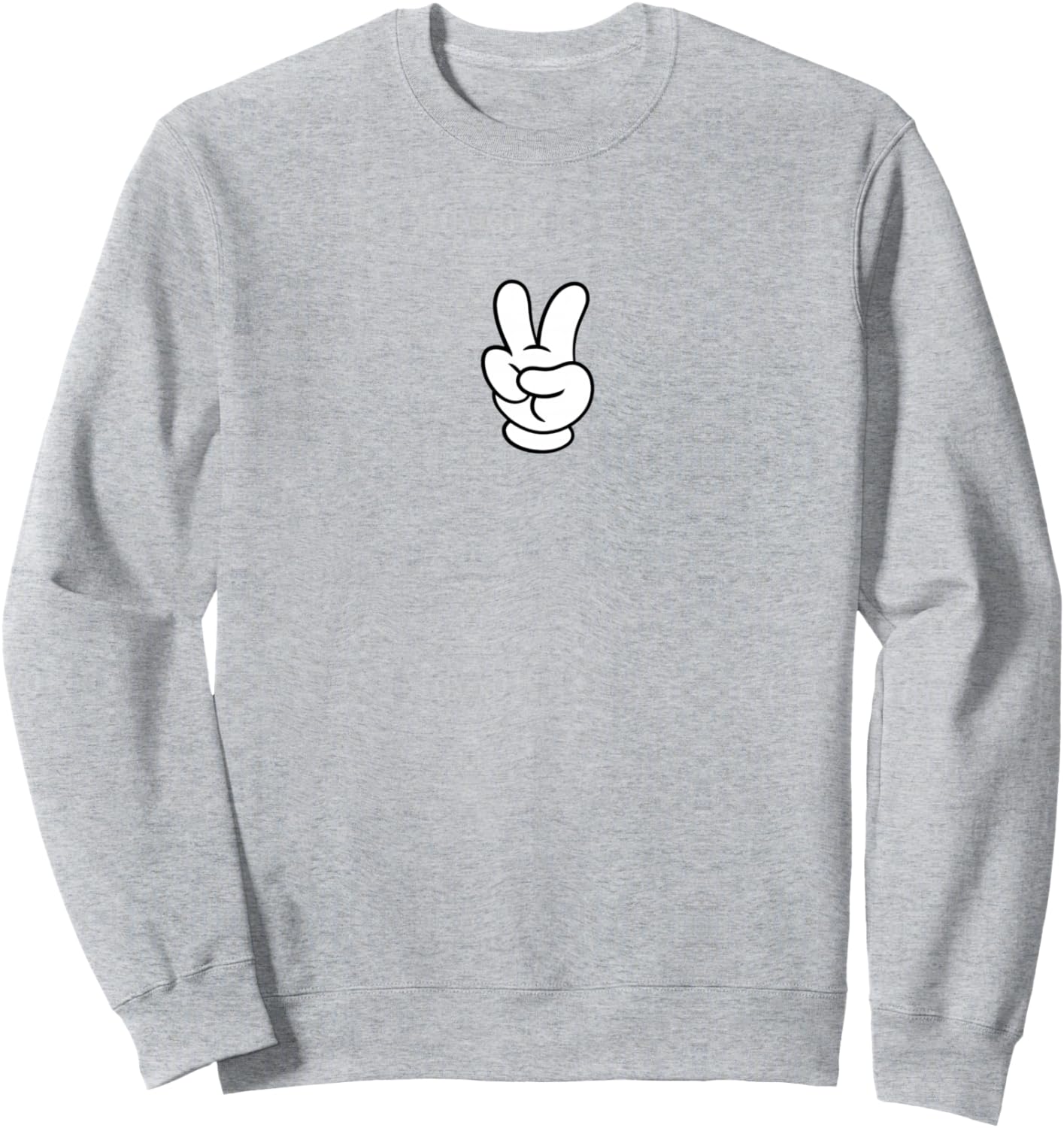 Mickey And Friends Peace Sign Iconic Mickey Glove Big Logo Sweatshirt
