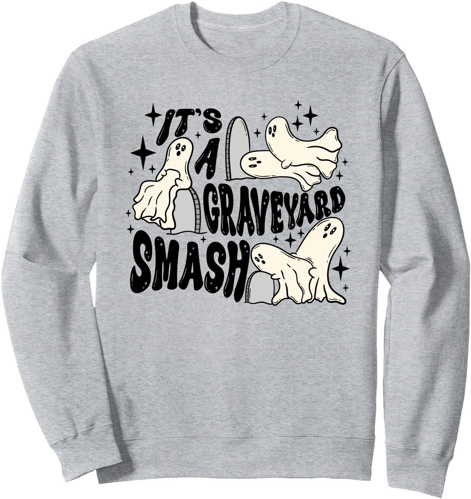 It Was A Graveyard Smash, Retro Halloween, Dancing Skeleton Sweatshirt