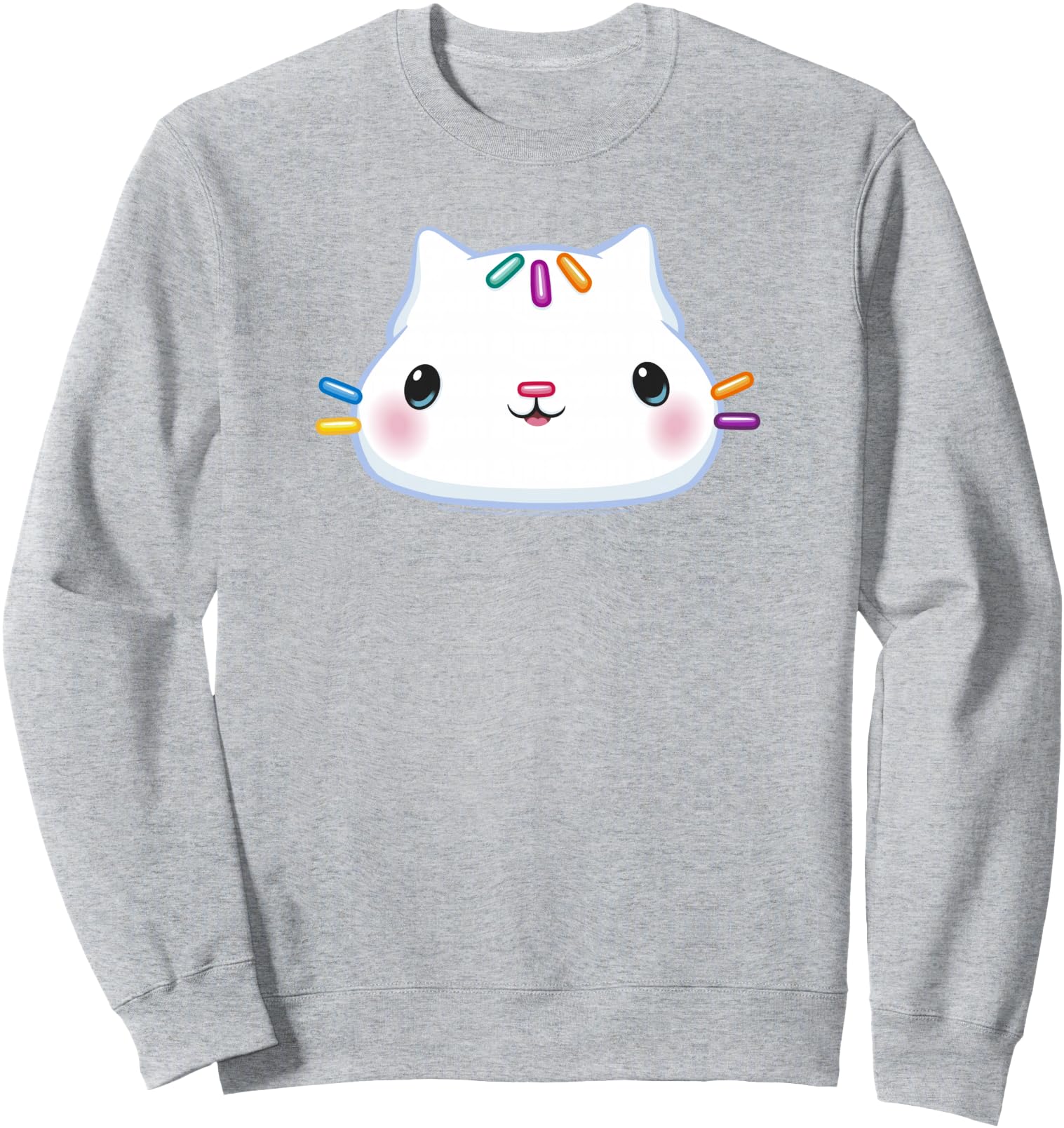 Gabby's Dollhouse Cakey Cat Big Face Sweatshirt