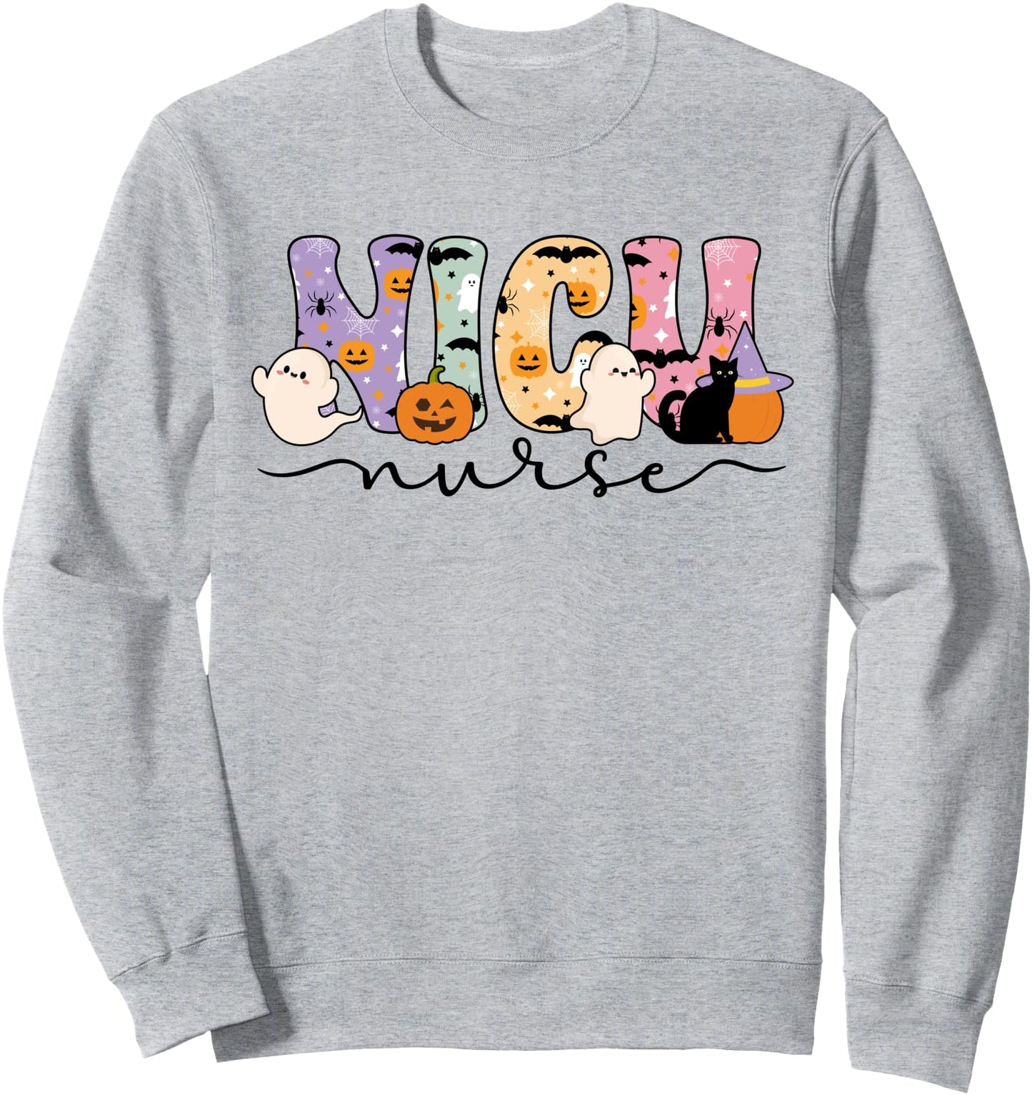 Spooky NICU Nurse Halloween NICU Nursing Sweatshirt
