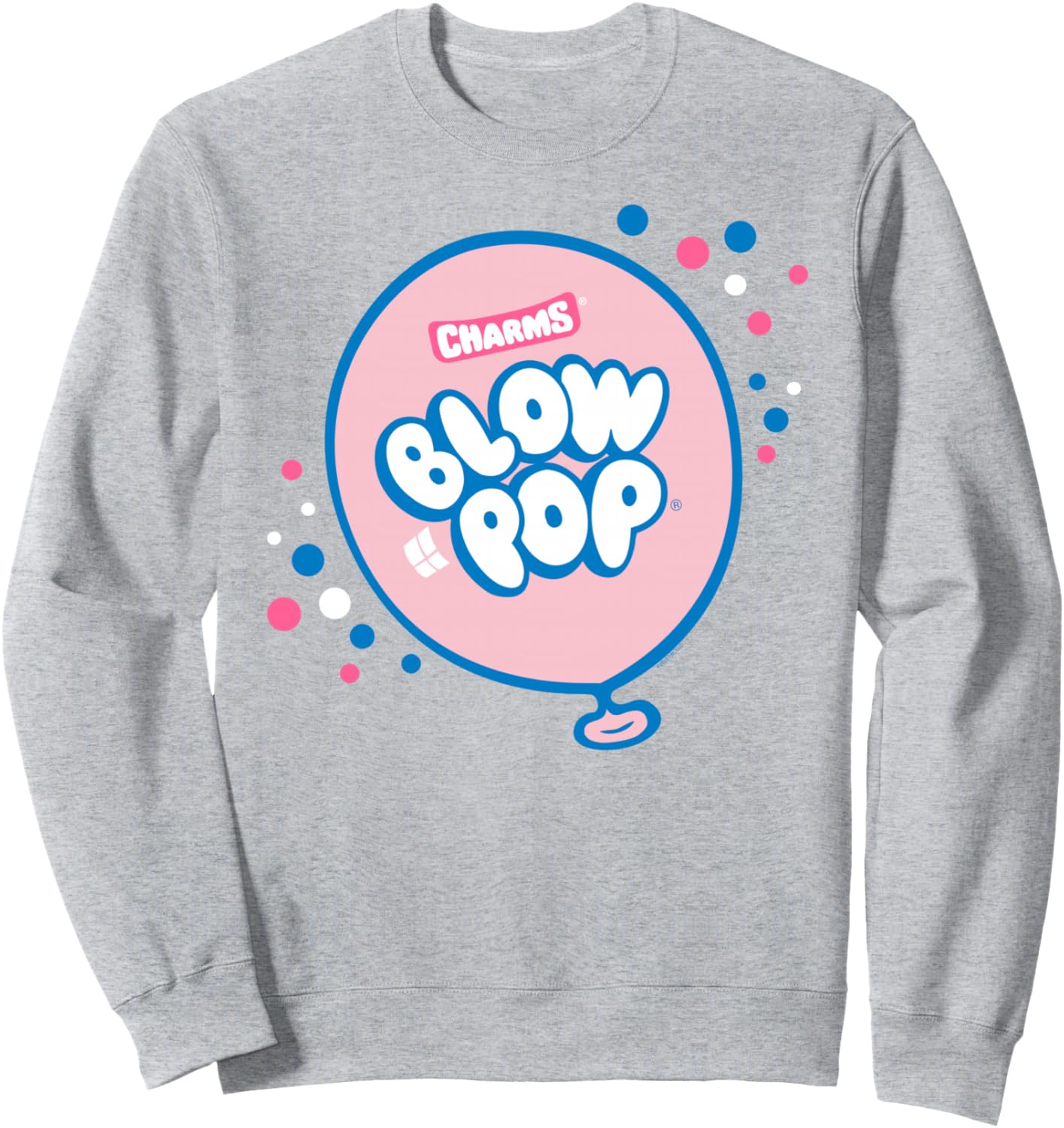 Charms Blow Pop Sparkle Balloon Logo Sucker Candy Sweatshirt