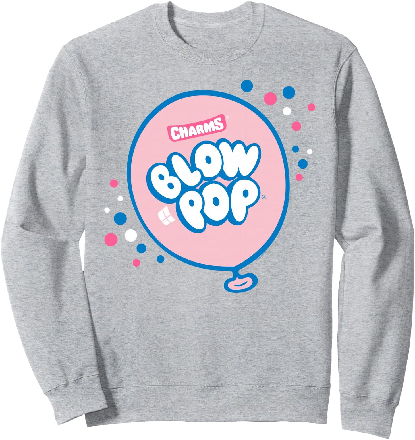 Charms Blow Pop Sparkle Balloon Logo Sucker Candy Sweatshirt