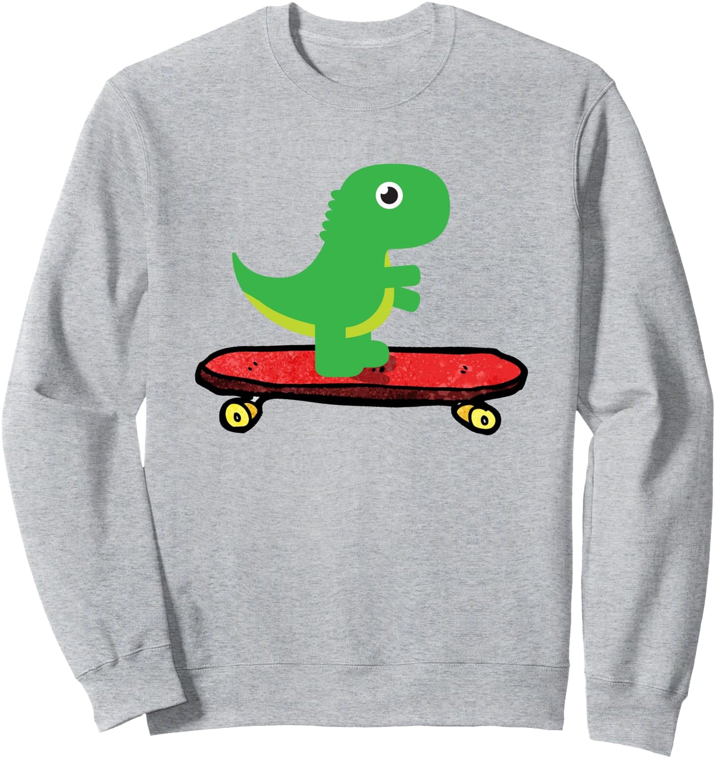 T-Rex on a Skateboard Grunge Dinosaur Skateboarding For Sweatshirt
