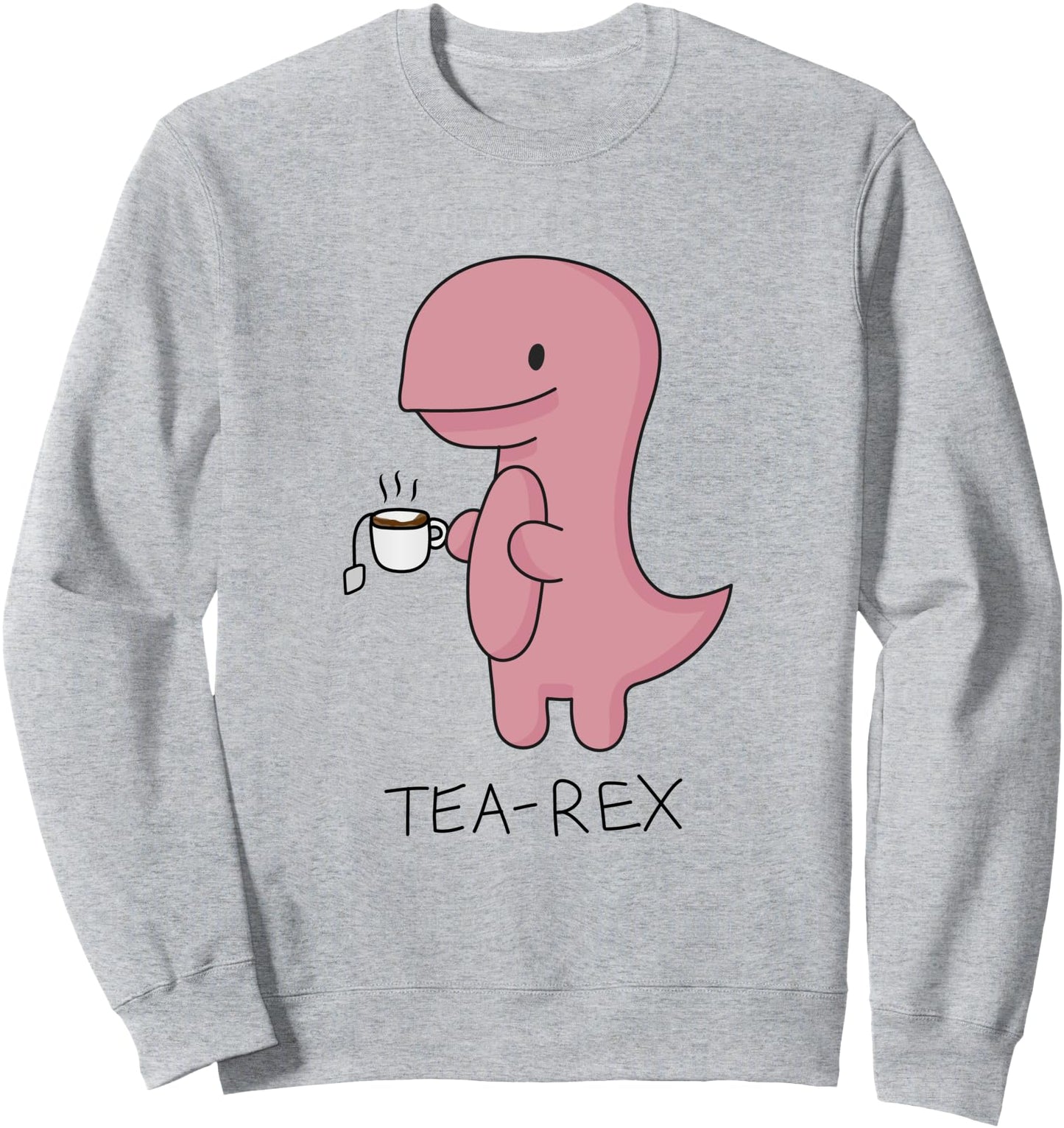 Tea rex Dinosaur Cartoon Lover Funny Cute Dino Sweatshirt