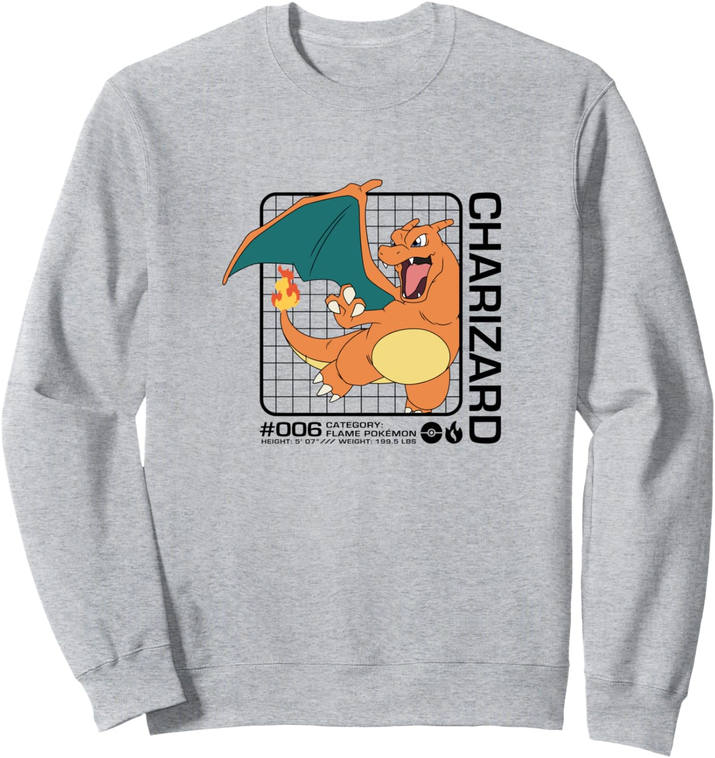 Pokémon - Charizard Stats Sweatshirt