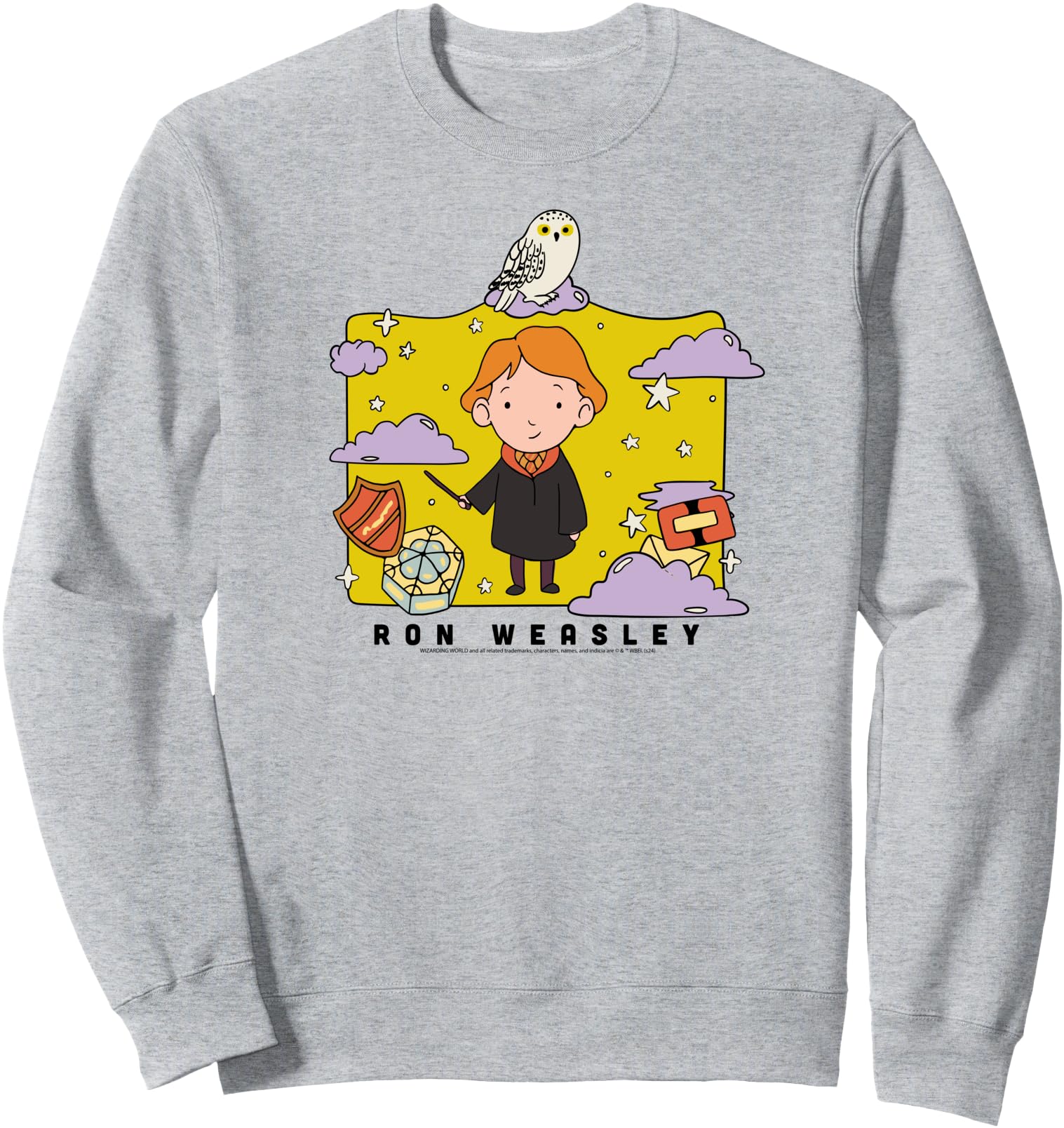 Amazon Essentials Harry Potter Ron Weasley Icons Cartoon Portrait Sweatshirt