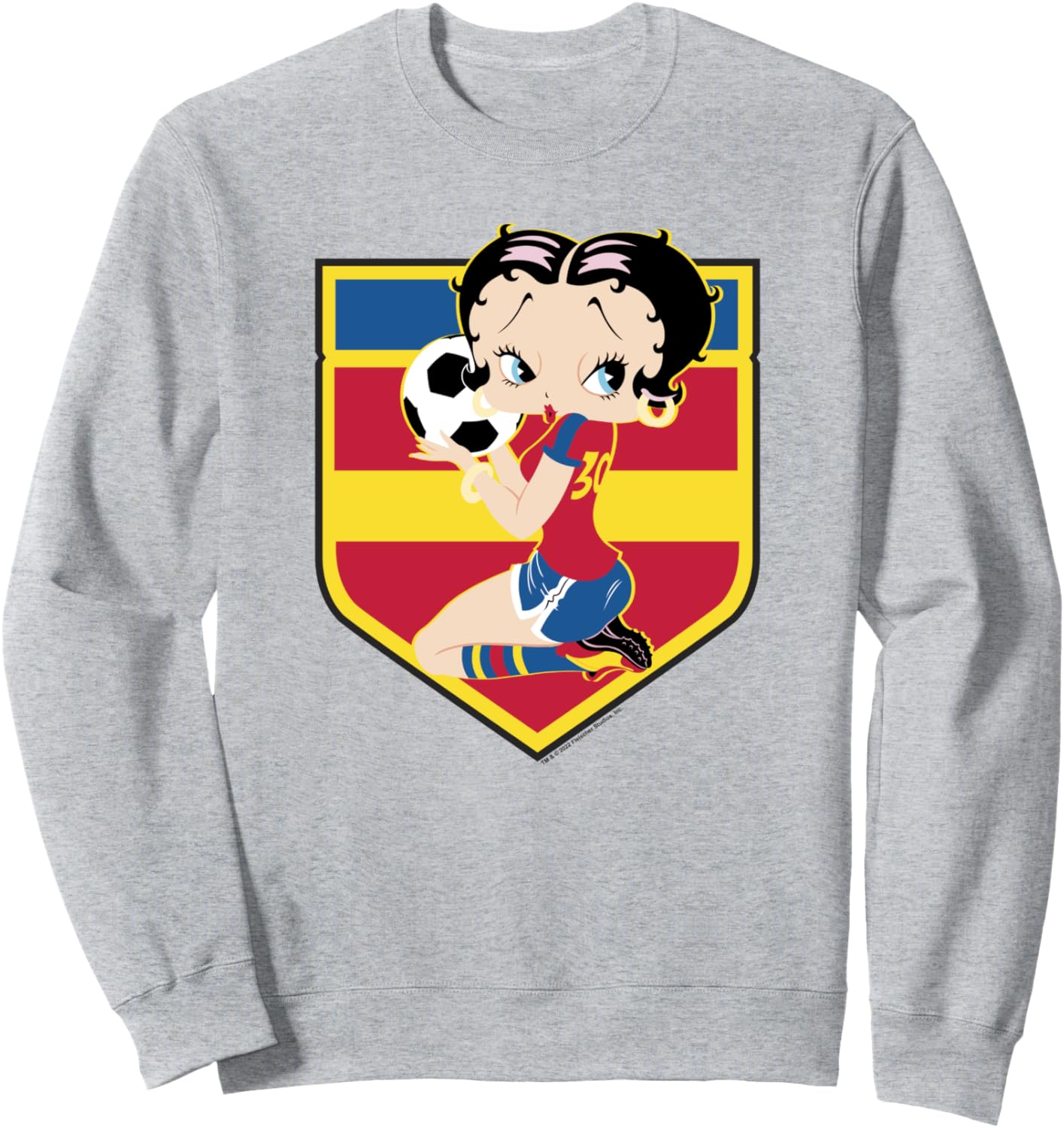 Betty Boop Spain Football Color Badge V-2 Sweatshirt