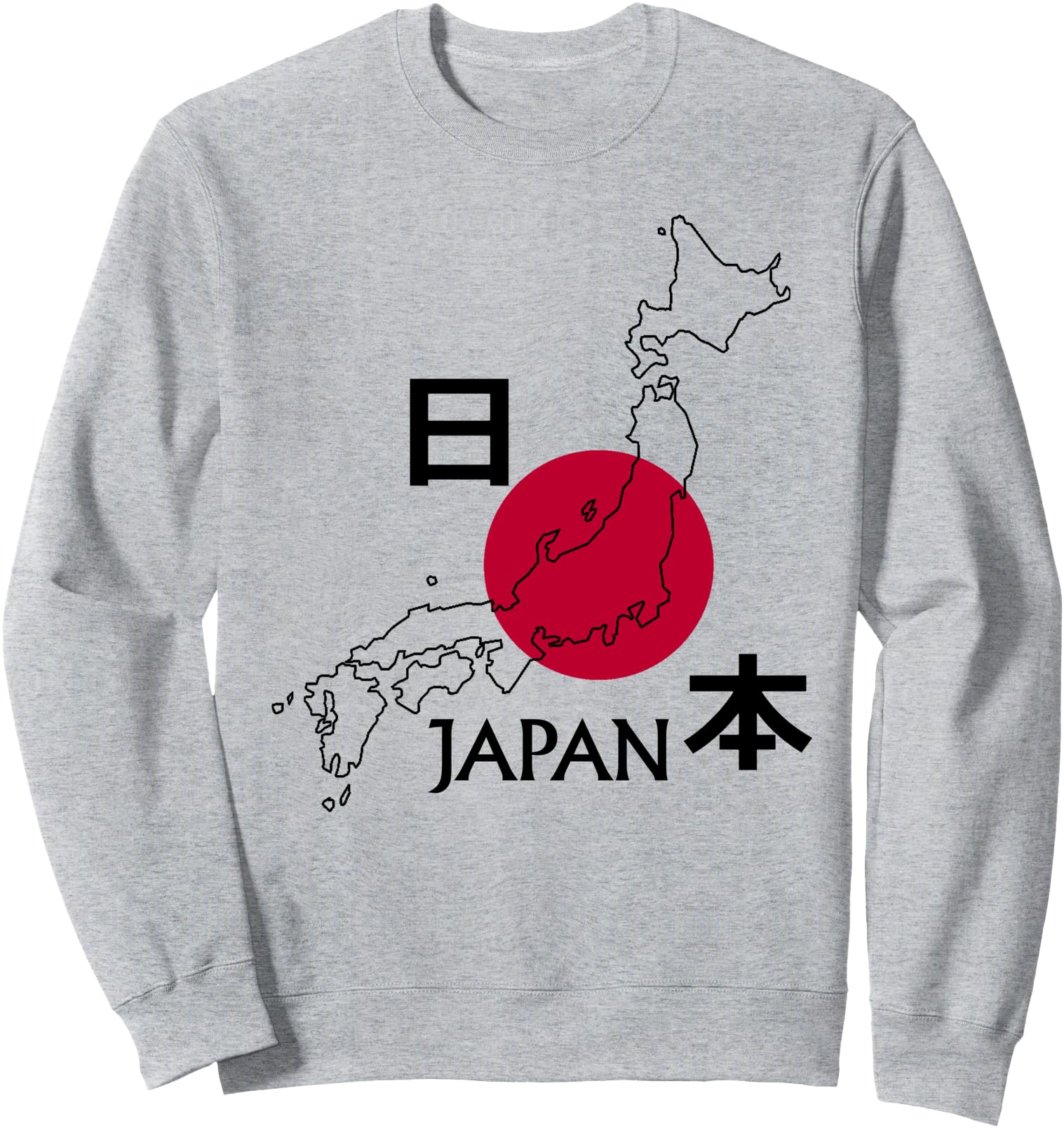 Japan Map Japanese Tourist Sweatshirt
