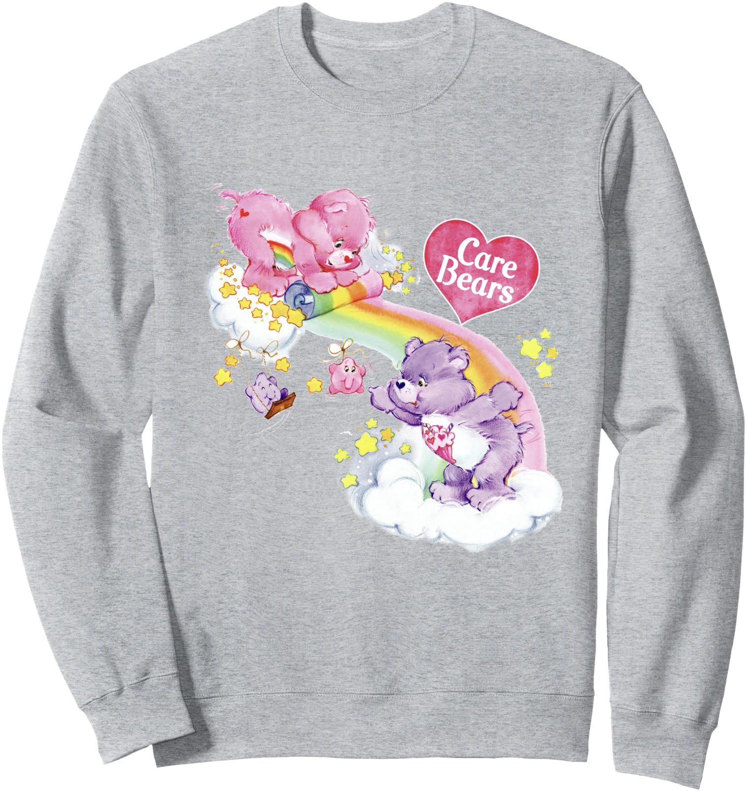 Care Bears Cheer & Share Rainbow Waterfall Logo Sweatshirt