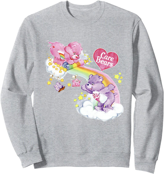 Care Bears Cheer & Share Rainbow Waterfall Logo Sweatshirt