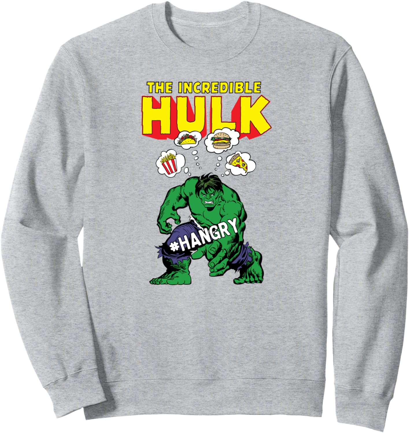 Amazon Essentials Marvel Avengers The Incredible Hulk Hangry Sweatshirt