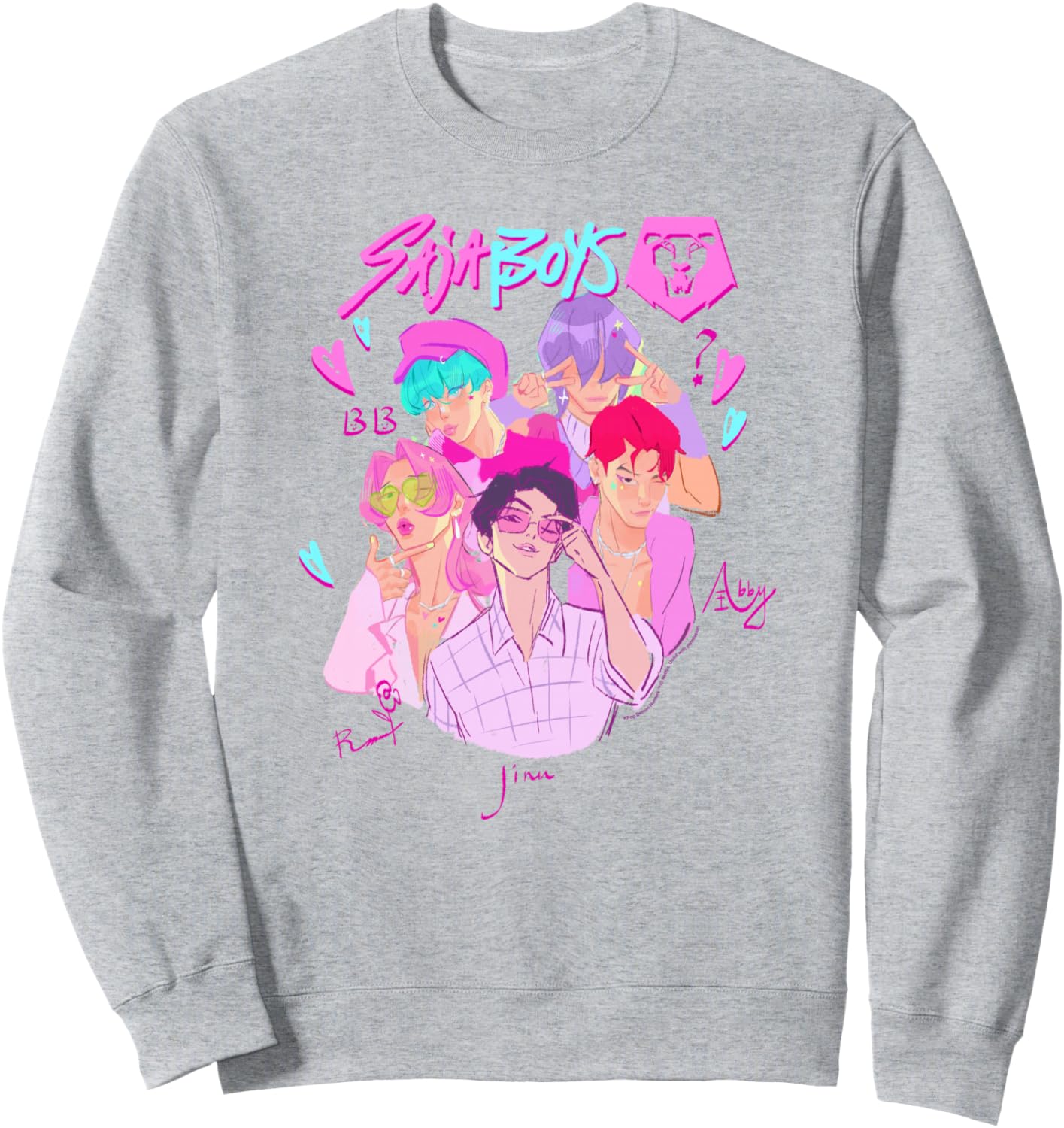 KPop Demon Hunters Halloween Saja Boys Demon Group Portrait Sweatshirt
