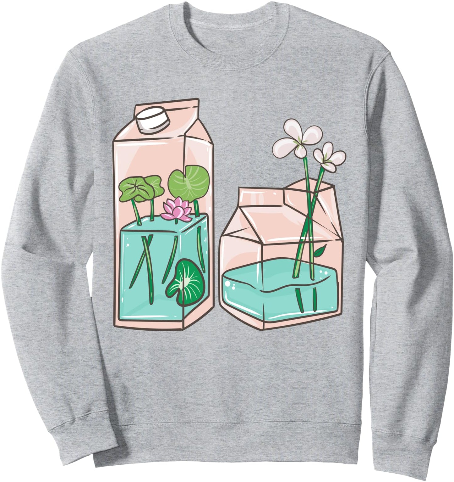 Floral Flower Milkshake - Cute Kawaii Anime Japanese Sweatshirt