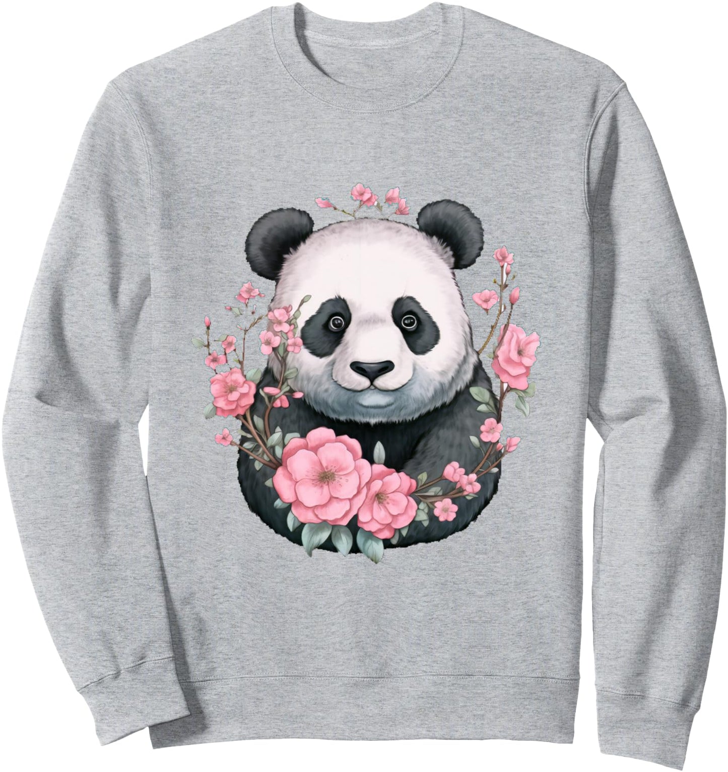 Panda Cherry Blossoms Japanese Art Aesthetic Sweatshirt