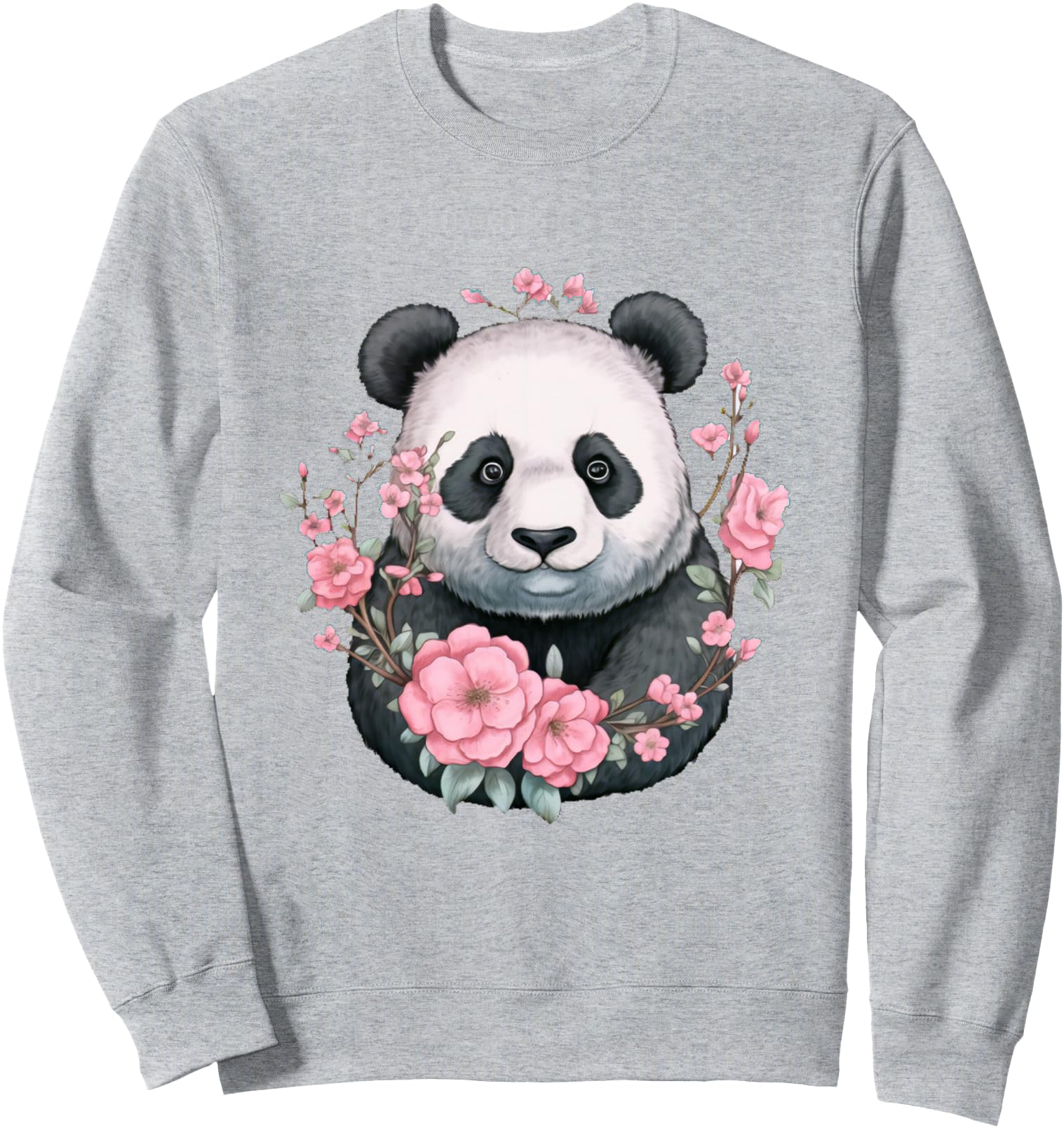 Panda Cherry Blossoms Japanese Art Aesthetic Sweatshirt