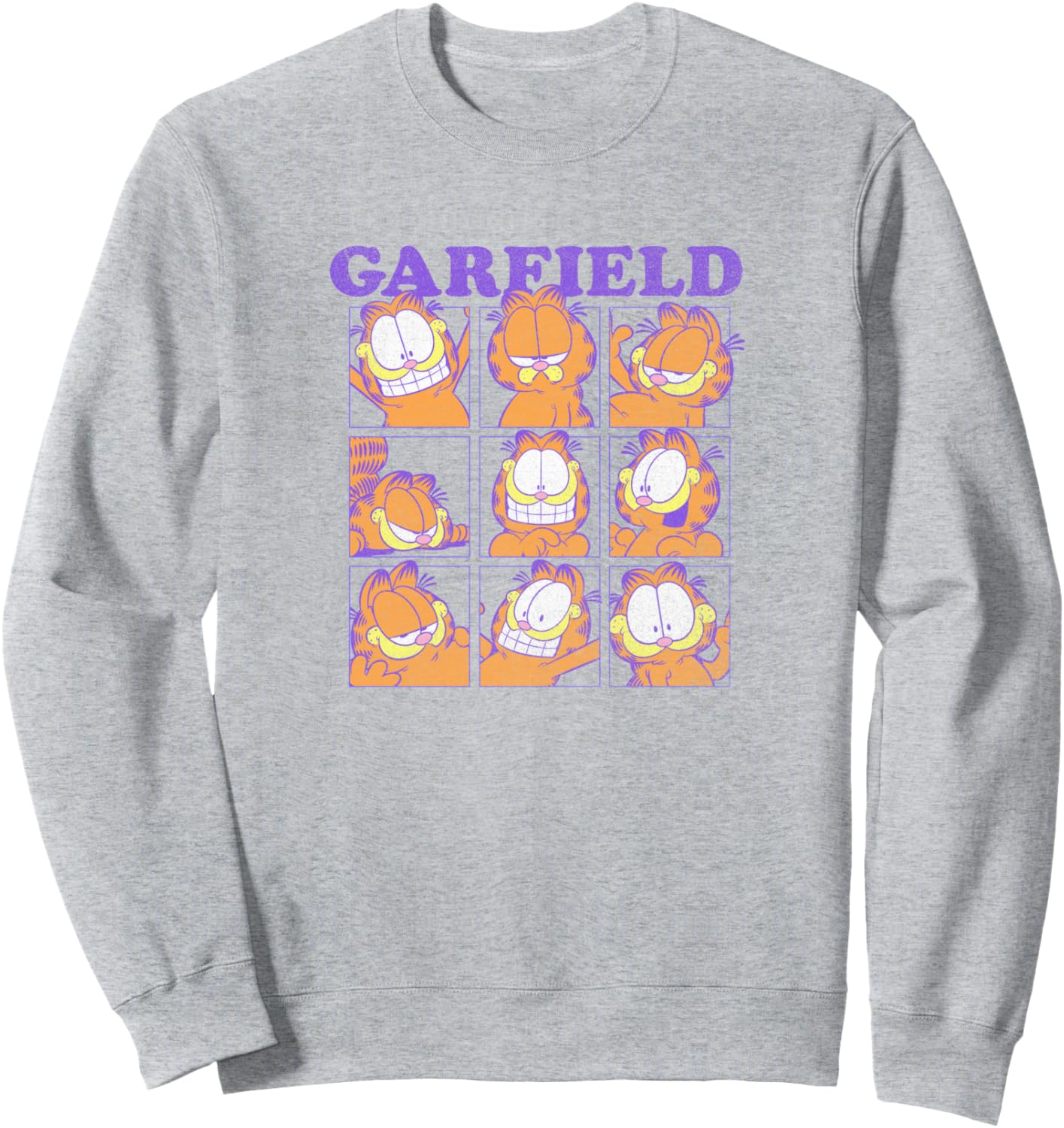 Garfield Many Faces Grid Sweatshirt