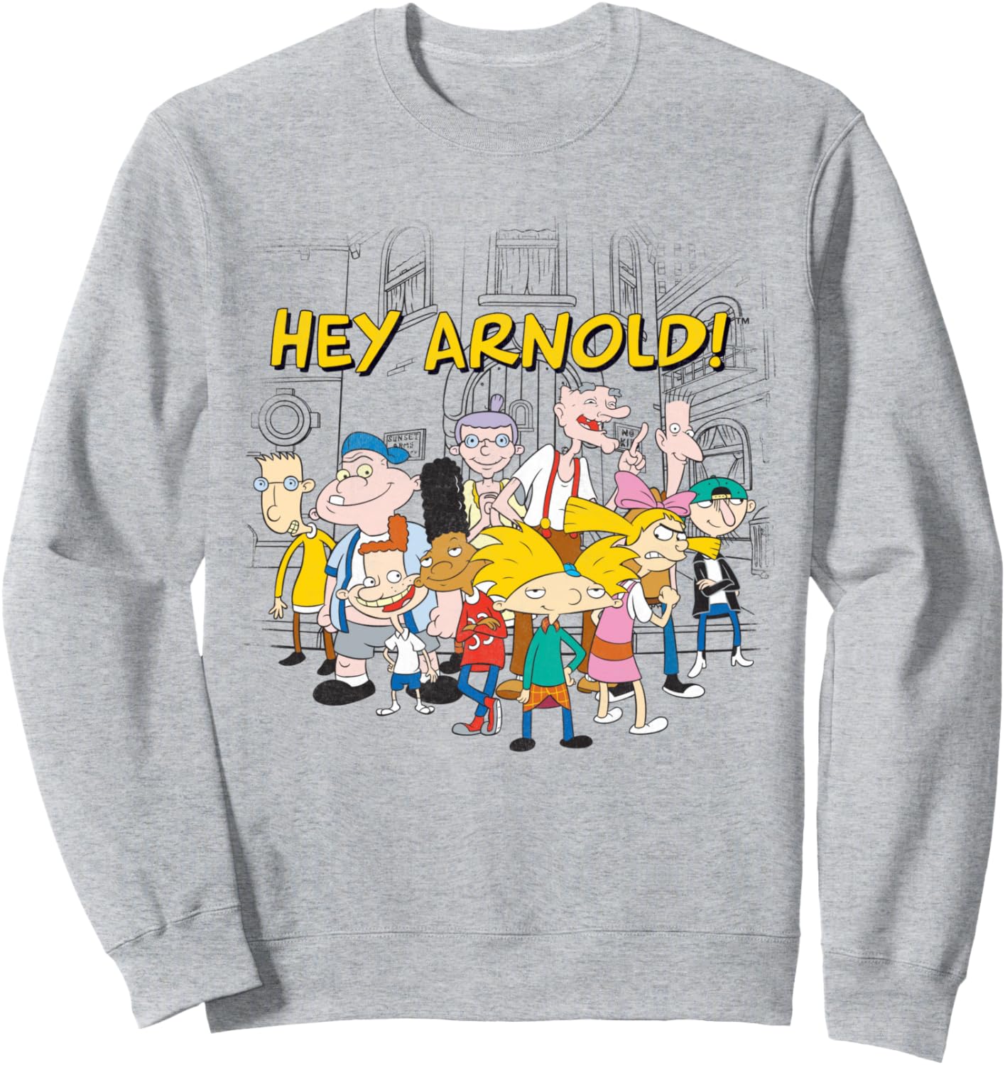 Hey Arnold Group with Apartment Sweatshirt Sweatshirt