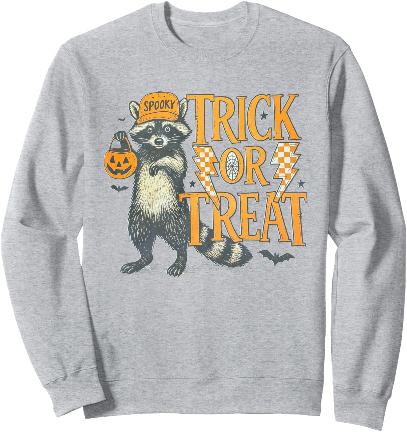 Trick or Treat Raccoon Creepy Halloween Racoon Lover Sweatshirt
