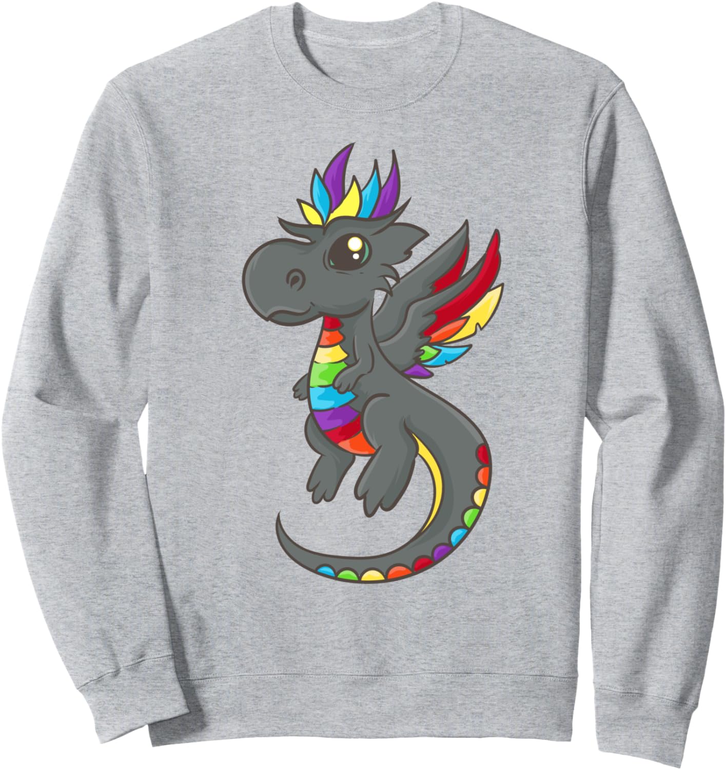 The Black Rainbow Dragon - Cute Kawaii Anime Japanese Sweatshirt