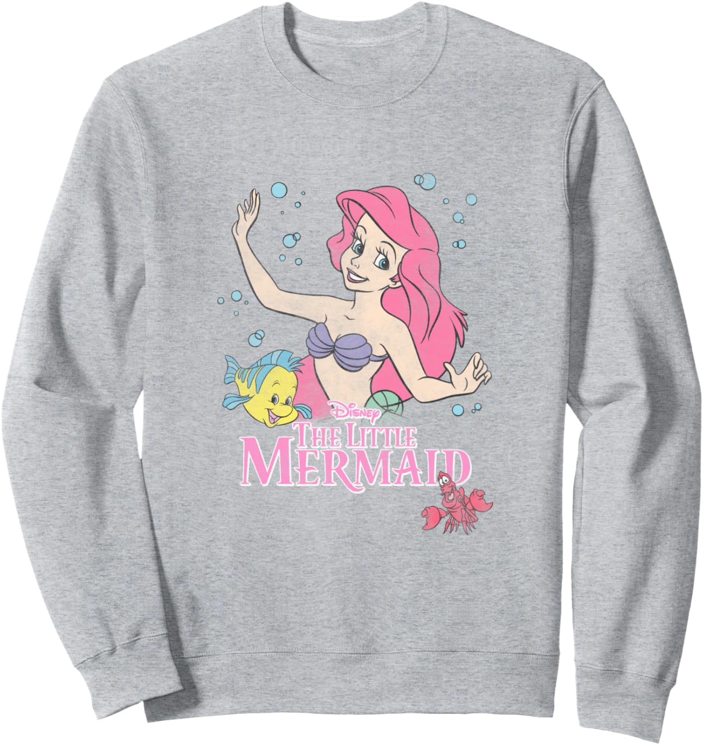 Disney The Little Mermaid Ariel Flounder Sebastian Vintage Sweatshirt