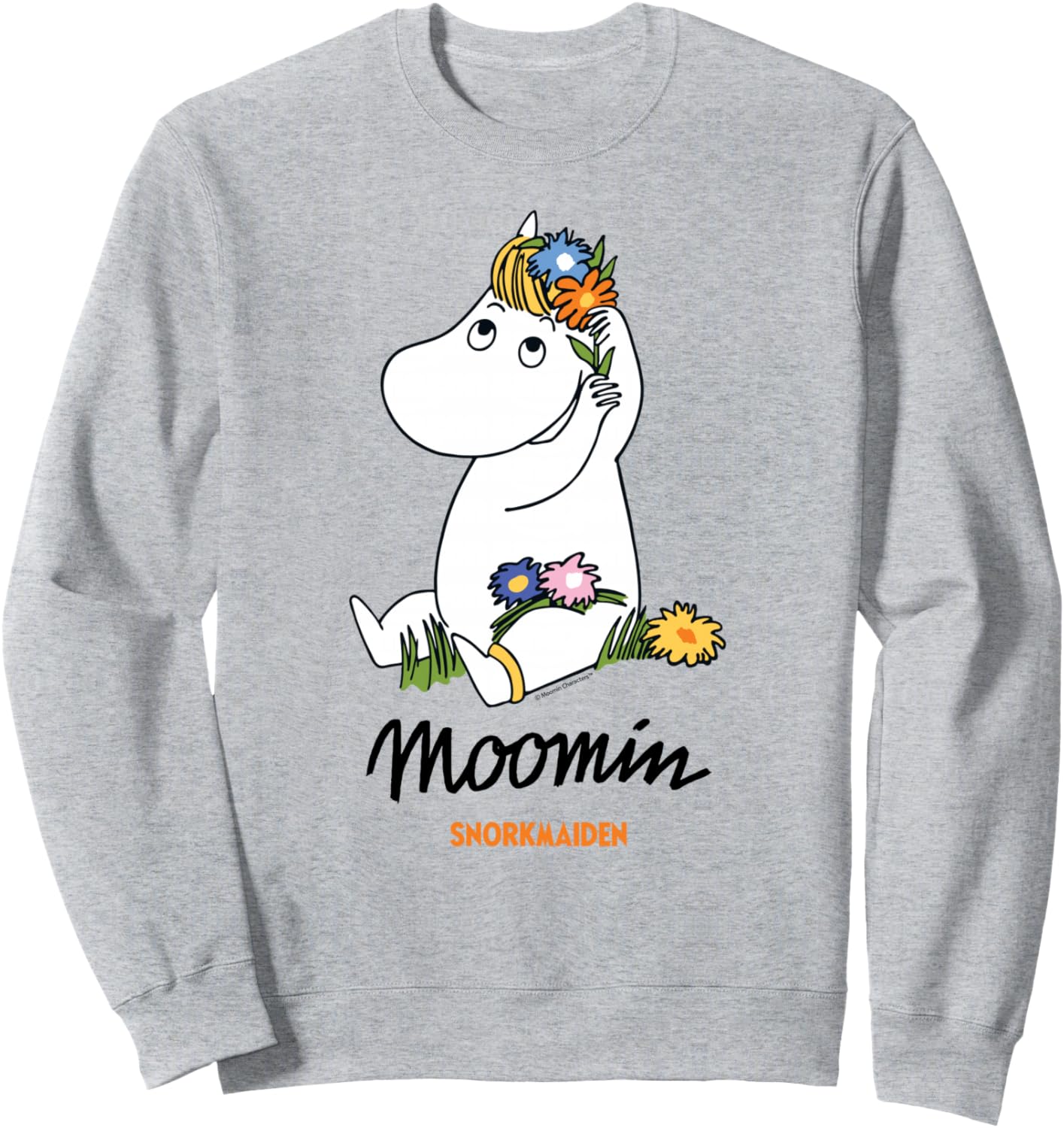 Moomin Snorkmaiden Flowers In Hair Sweatshirt