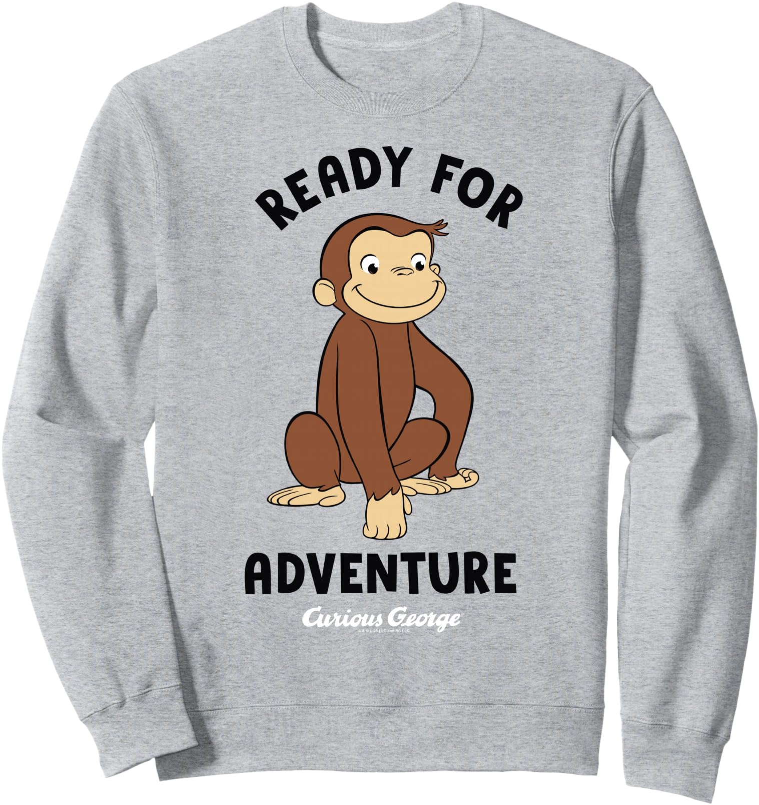 Curious George Ready For Adventure George Smiling Sweatshirt