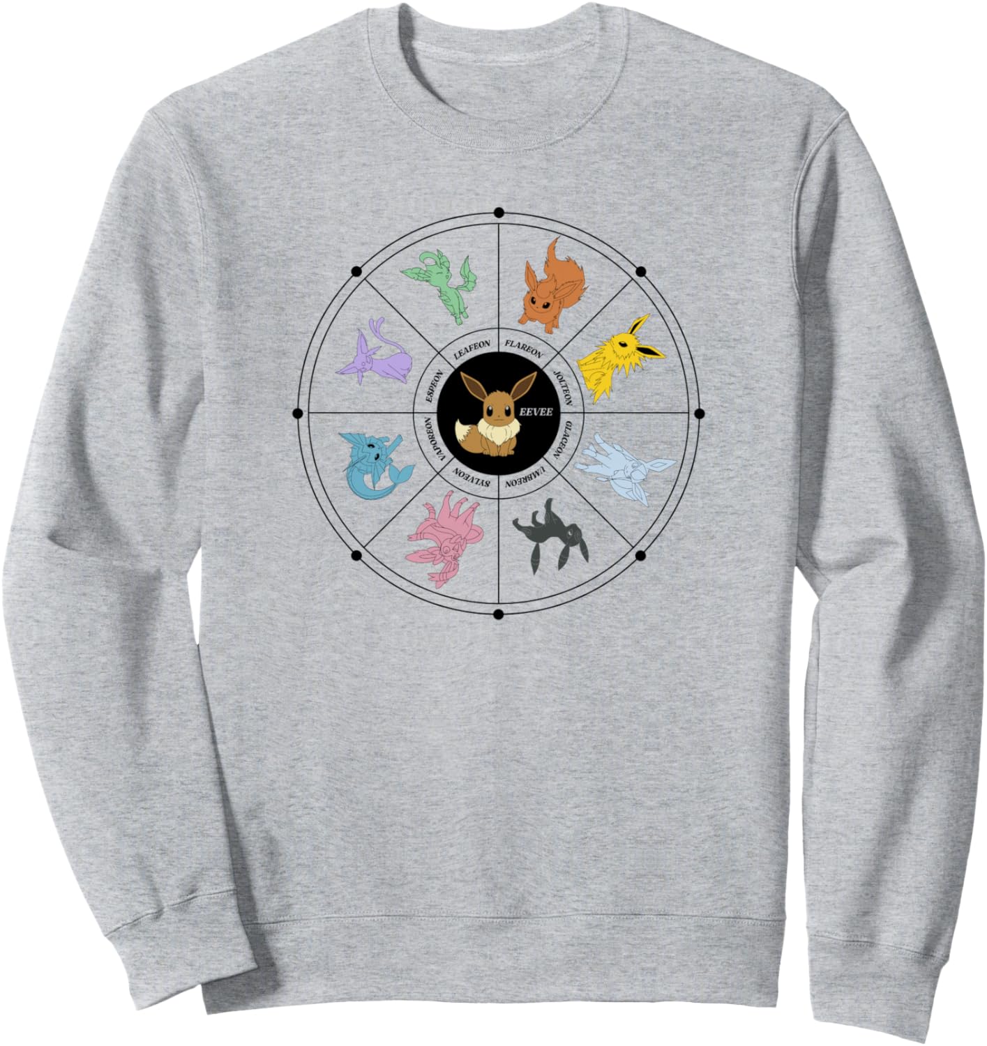Pokémon Eevee Evolution Wheel Sweatshirt