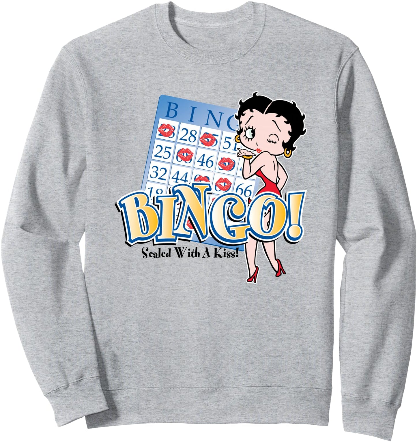 Betty Boop Bingo Sealed With A Kiss! Sweatshirt